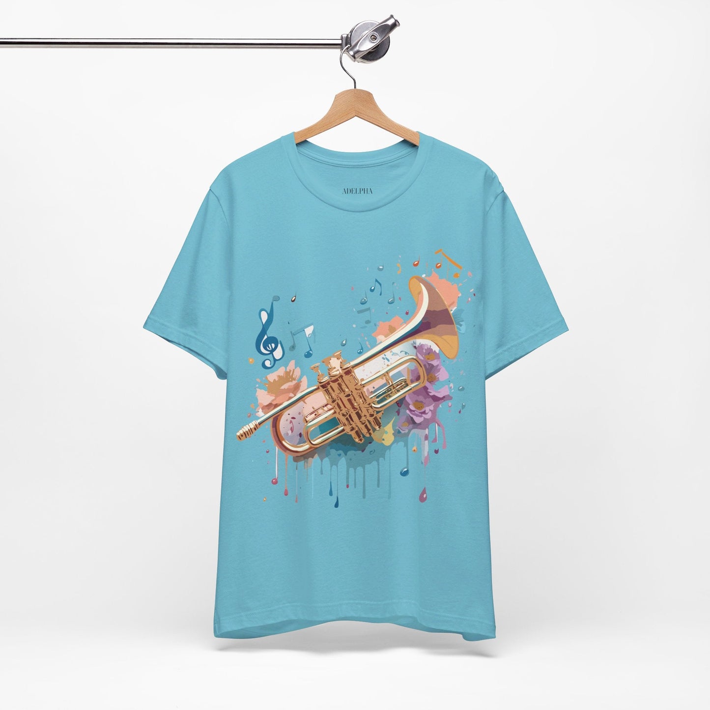 Music Graphic T Shirt Unisex Vintage Inspired Art Tee Adelpha Short Sleeve Design