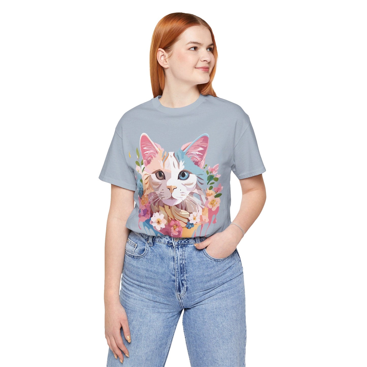 Cat Graphic Unisex 100 Cotton Vintage Design Tee 19