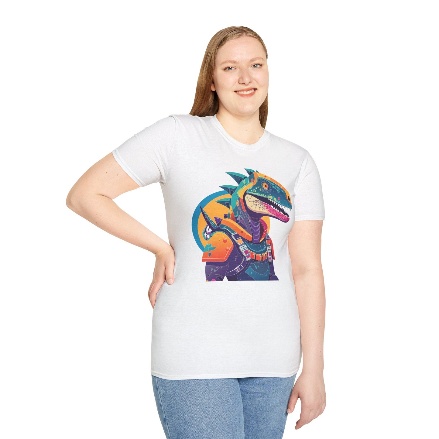 Unisex Alien Cosmos Shirt With Art Design Gildan Softstyle 64000 Short Sleeve Tee
