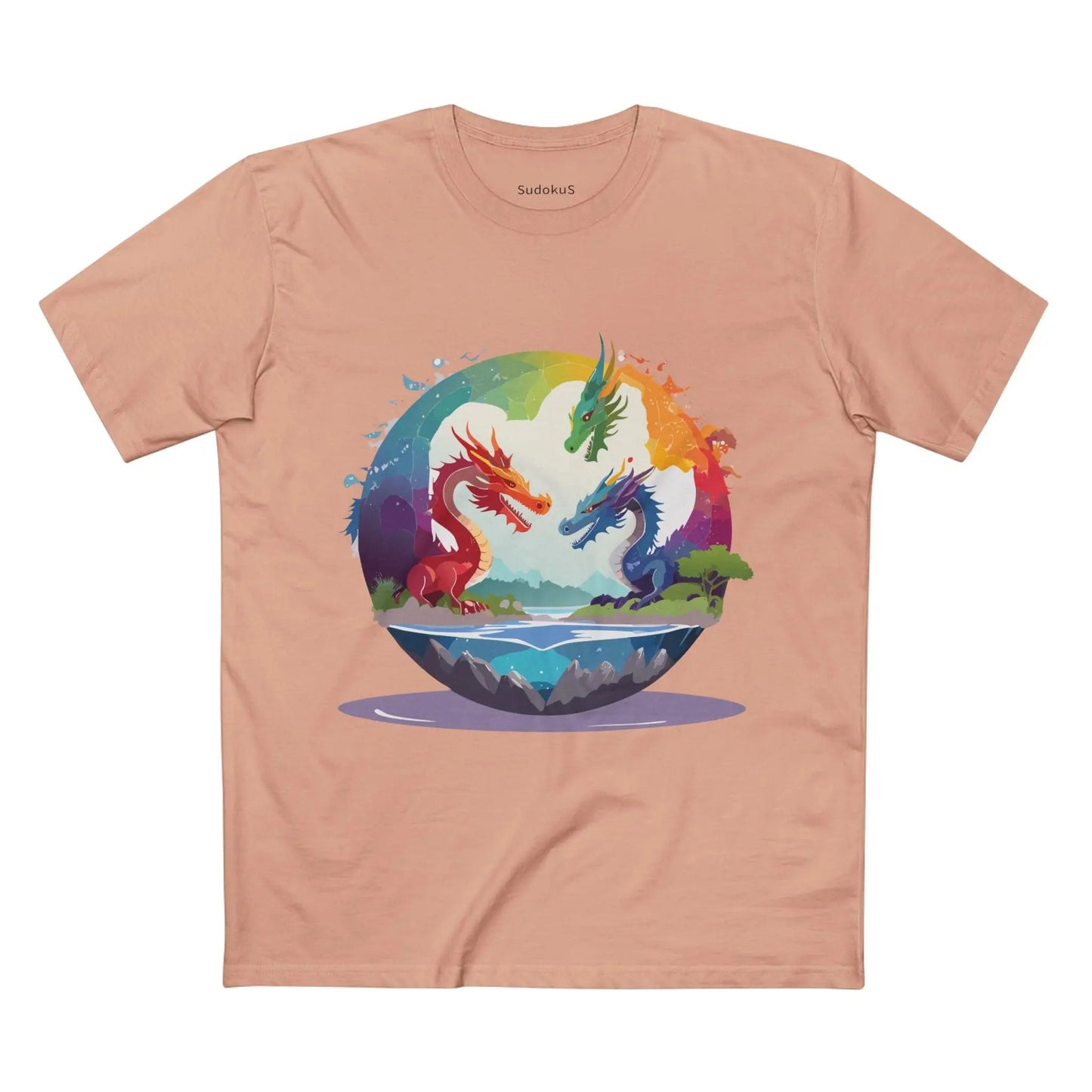 Dragon Graphic Unisex 100 Cotton Staple Tee 21