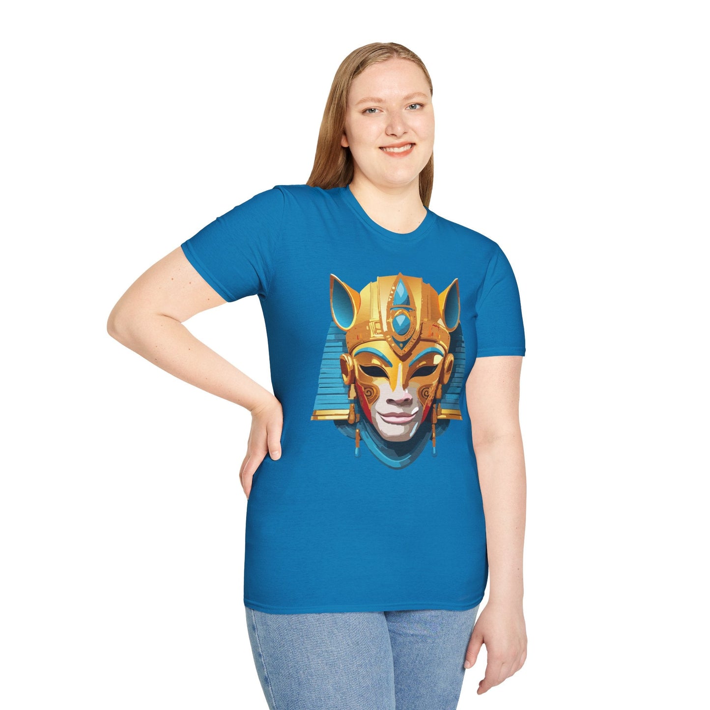 Mask Graphic Unisex Cotton Masquerade Design Artwork Tee 24