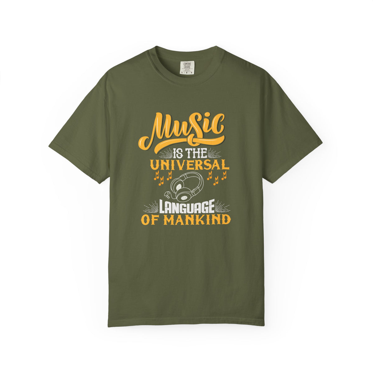 Music Is the Universal Language of Mankind T-shirt Music Quote Unisex Cotton Tee 063