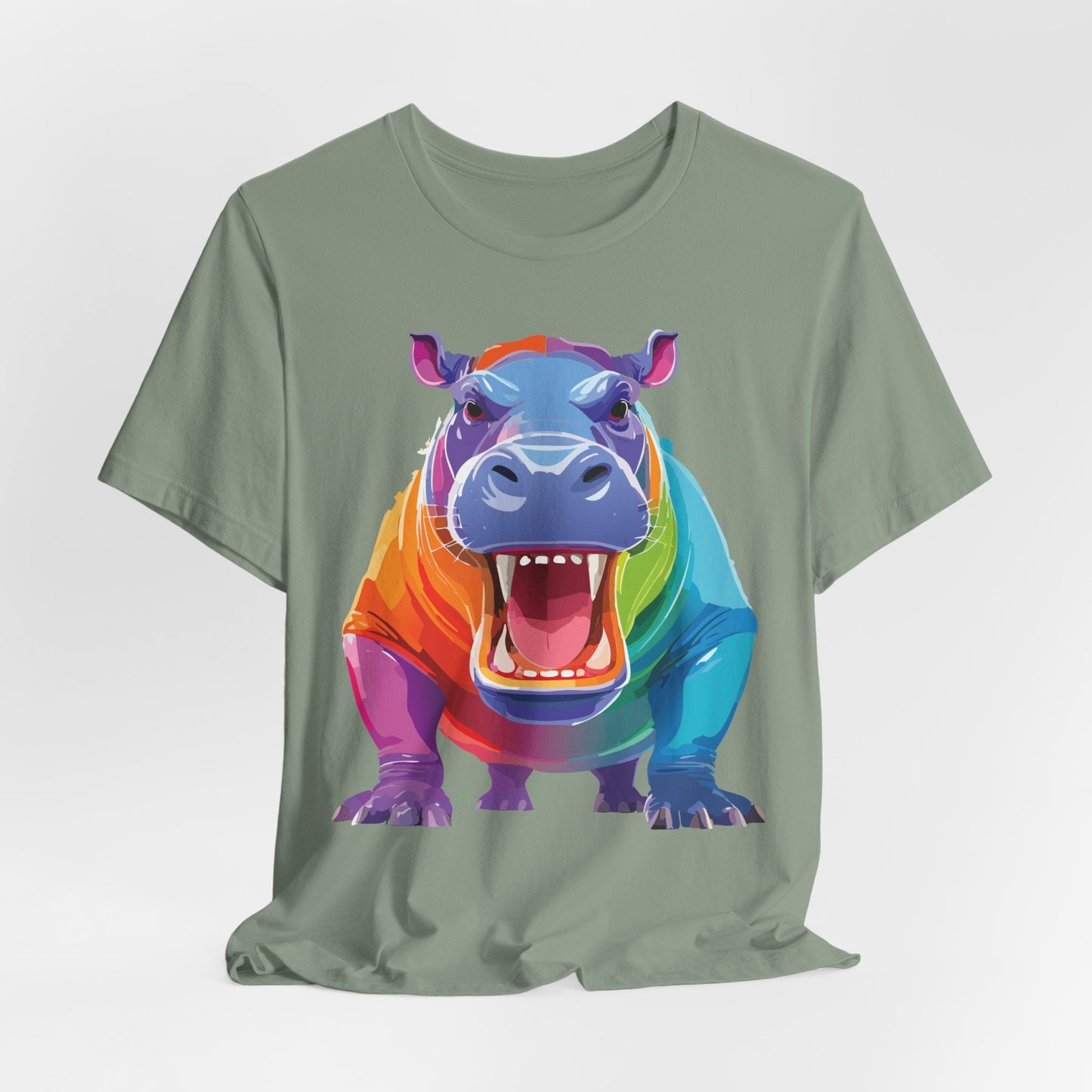 Unisex Animal Tee Shirt With Art Design Wild Animals Graphic Tee For Men Women All Sizes