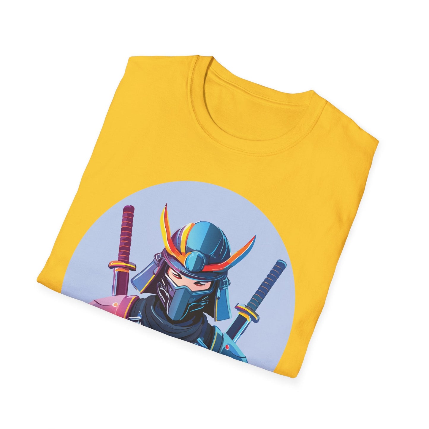 Samurai T Shirt Unisex Softstyle Gildan 64000 Breathable Cotton Tee For Everyday Wear