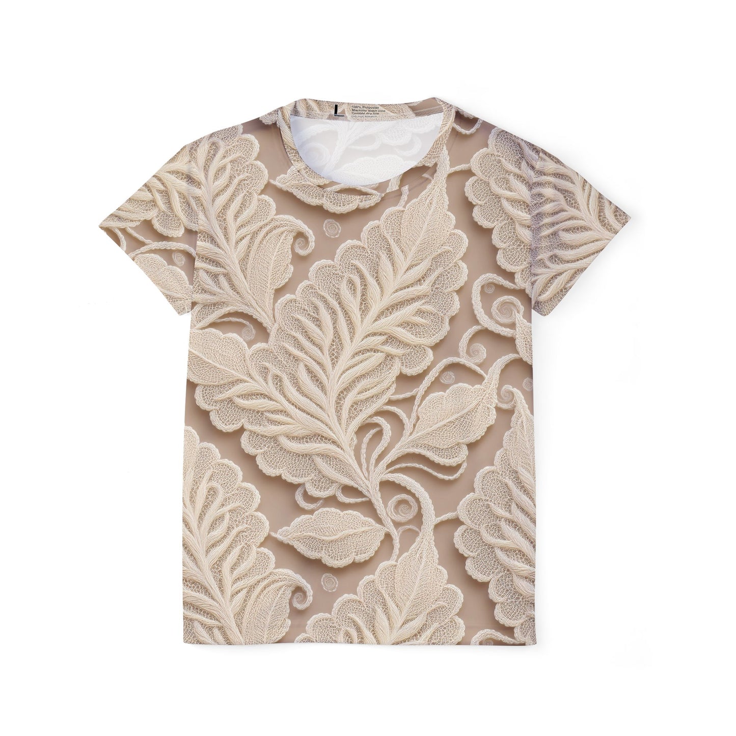 Lace Print Poly Shirt, Poly Shirt with Lace Print, Lace Shirt 73