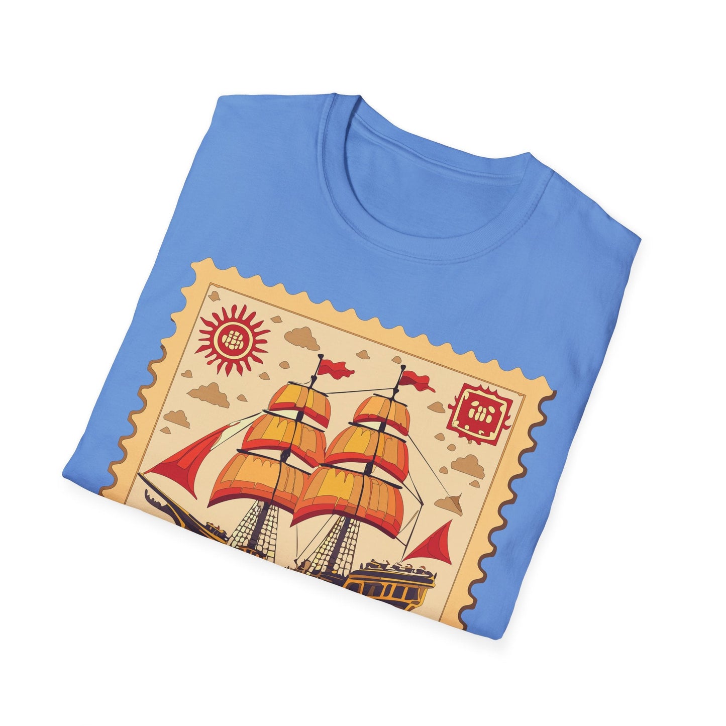 Ship T Shirts Frigate Vessel Tee Unisex Softstyle Gildan 64000 100 Percent Ring Spun Cotton