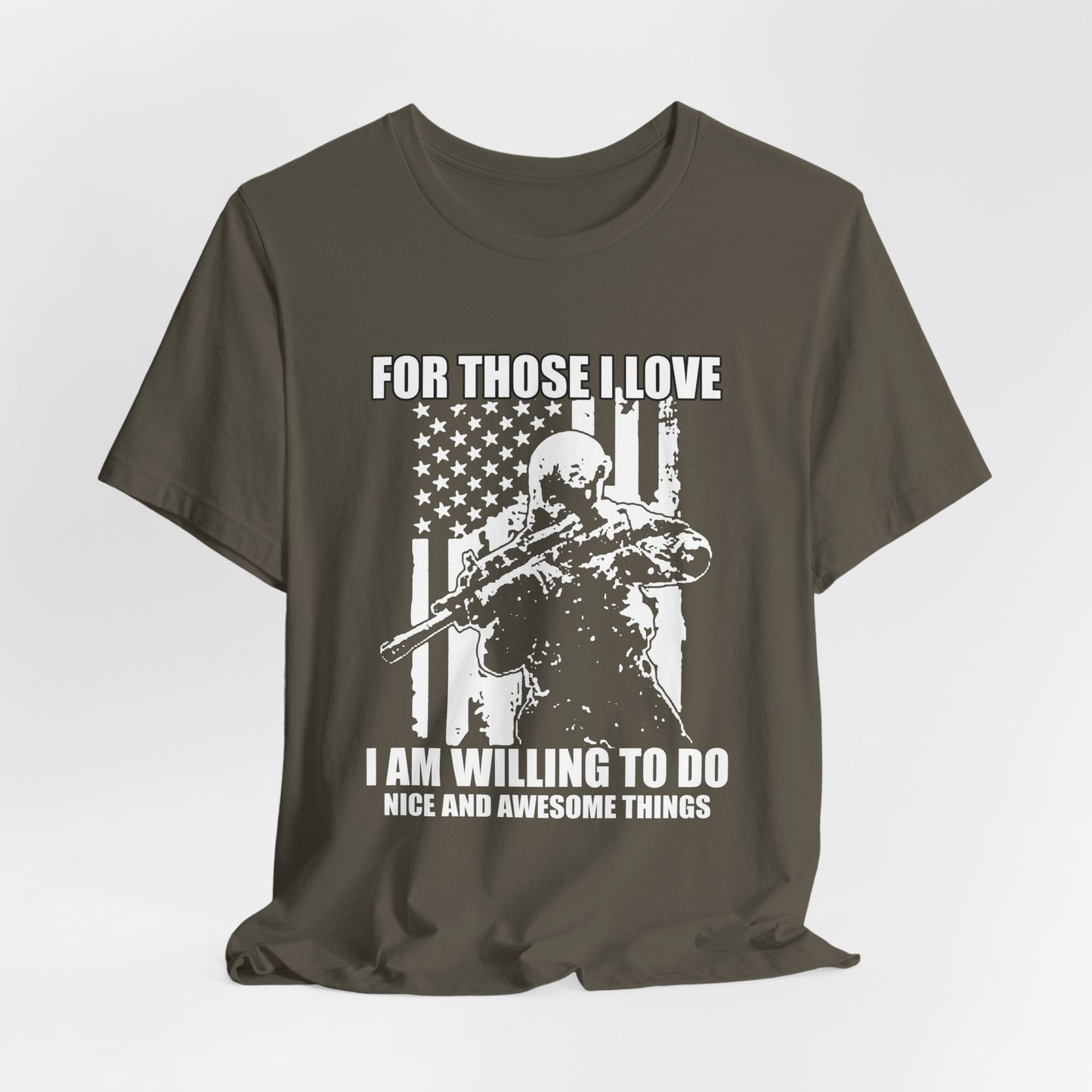 Army Veteran Patriotic Graphic Design Unisex Cotton T-Shirt v50