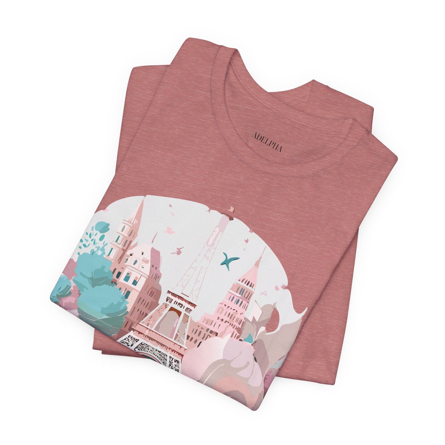 Paris Graphic Tee Unisex Premium Adelpha Art Design Vintage Inspired Short Sleeve Shirt