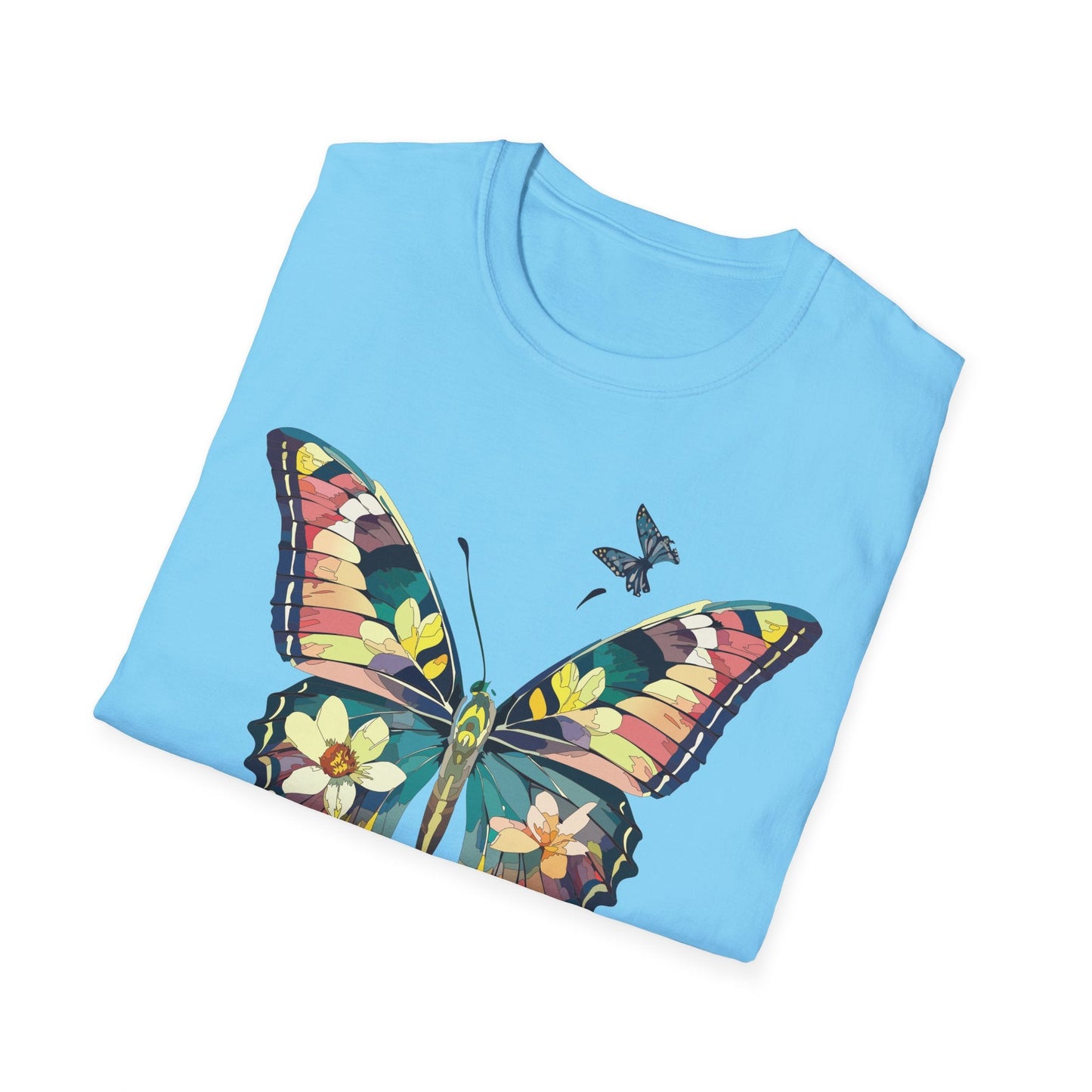Butterfly T Shirt For Unisex Softstyle 64000 Short Sleeve Monarch Butterfly Tee Design
