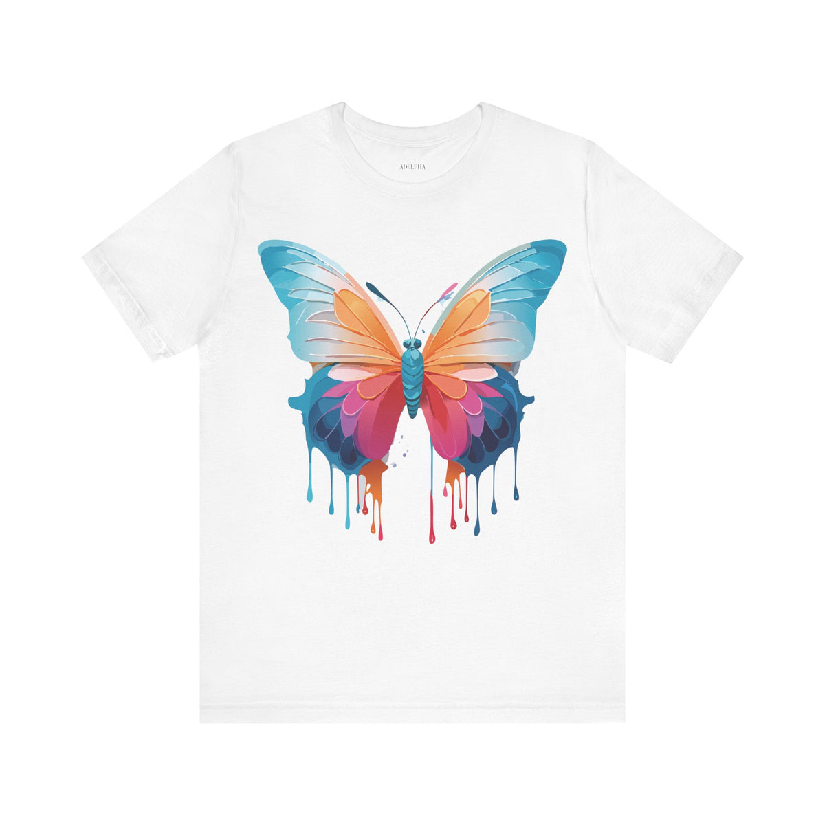 Butterfly Graphic Unisex Cotton Bella+Canvas Tee with Art Design n01