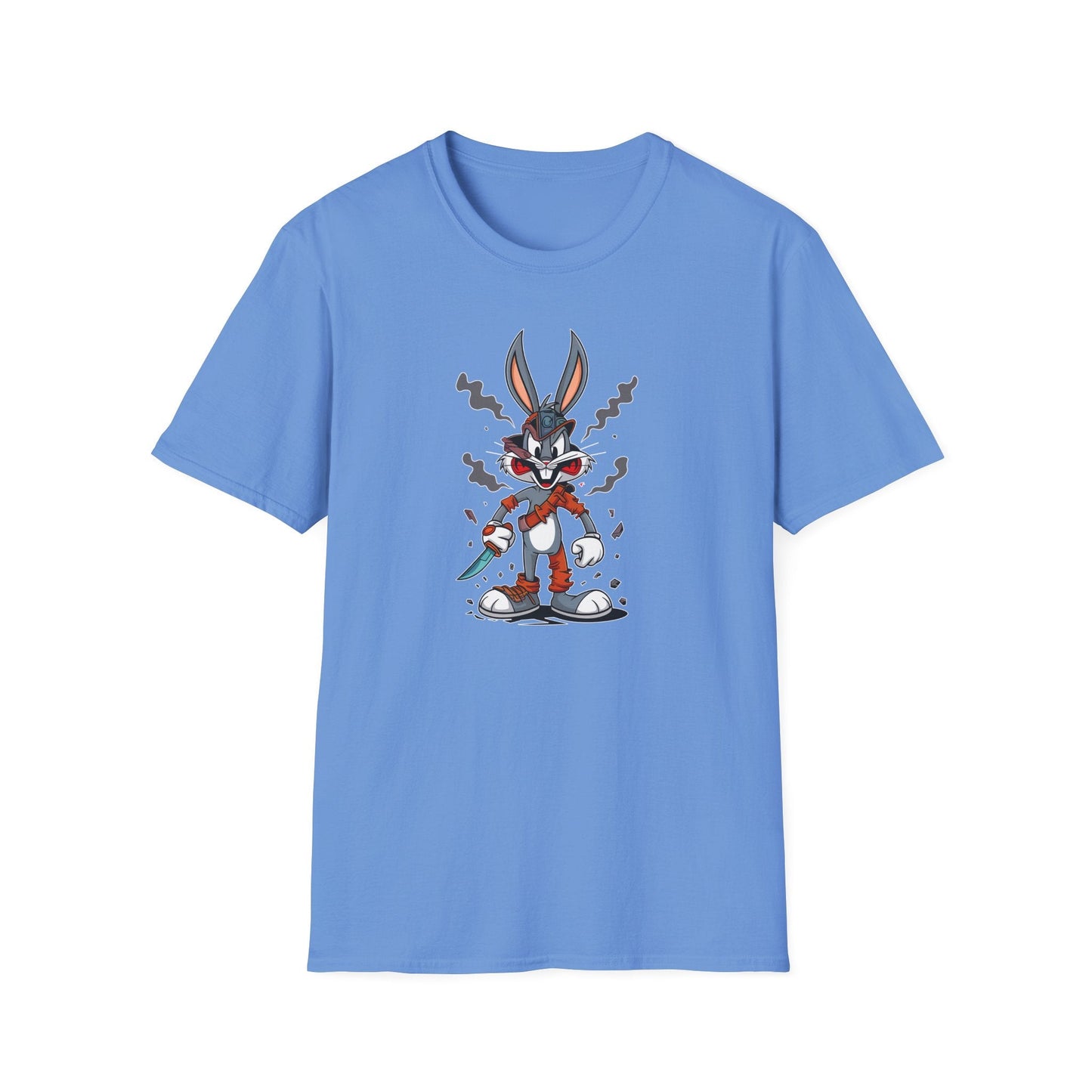 Bugs Bunny T Shirt 100 Percent Ring Spun Cotton Gildan Softstyle Unisex Cartoon Graphic Design