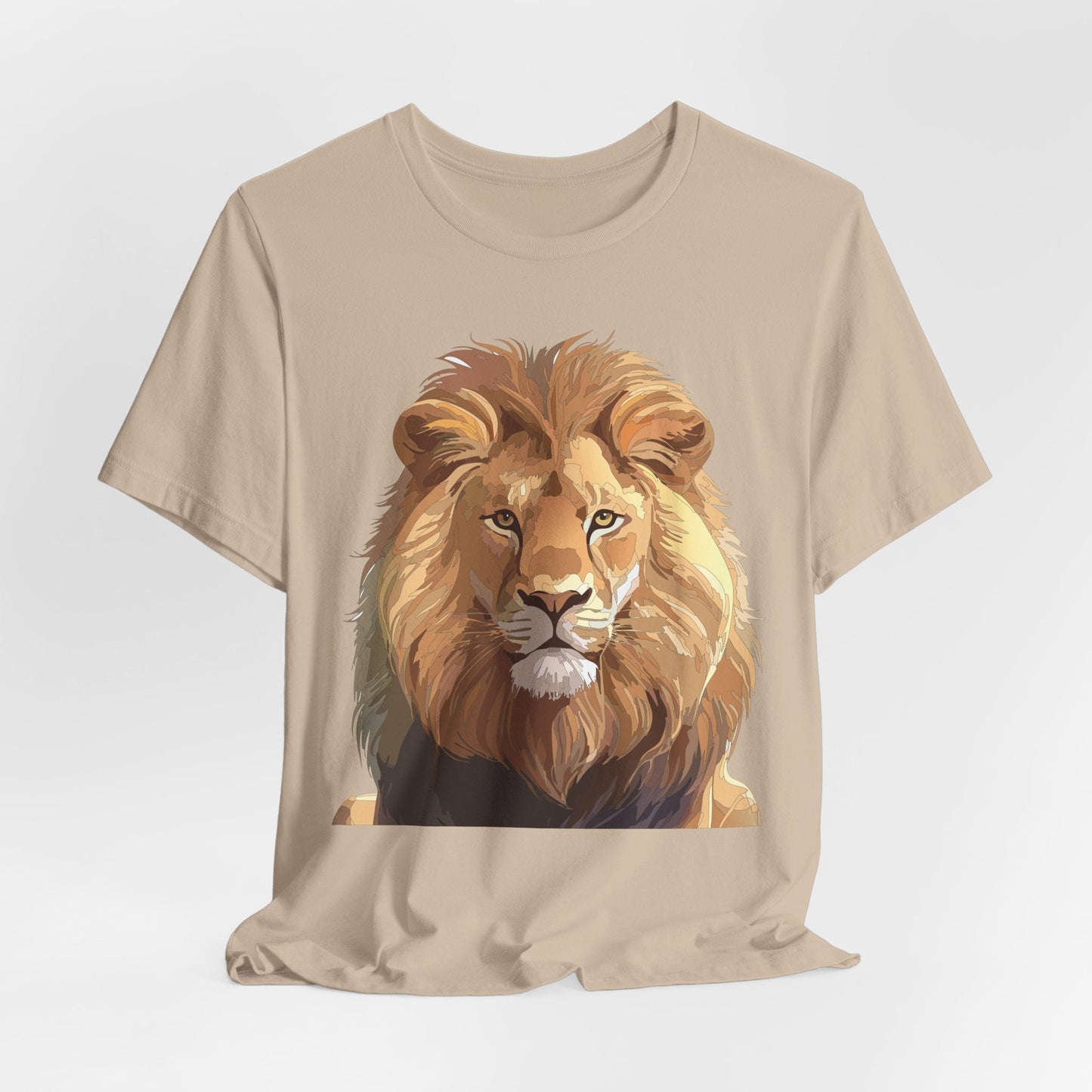 Unisex Animal Art Tee Shirt With Wild Animals Design Gildan 64000 Softstyle Cotton