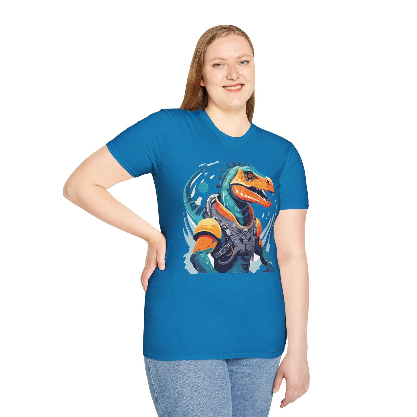 Alien Graphic Unisex Cotton Softstyle UFO Artwork Tee 10