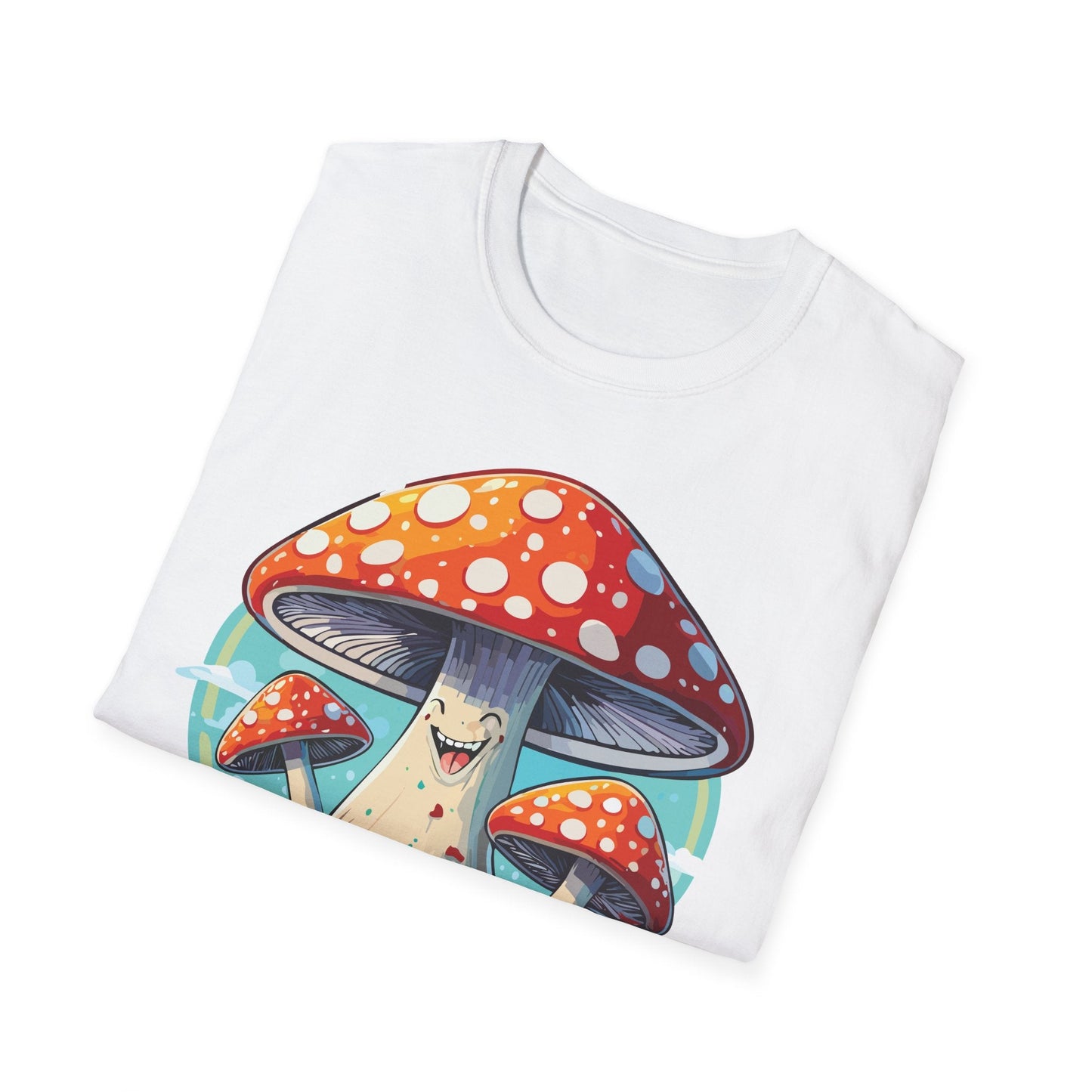 Mashroom Tee Shirt Unisex Funny Mashroom Design Softstyle Cotton Tee For Everyday Comfort