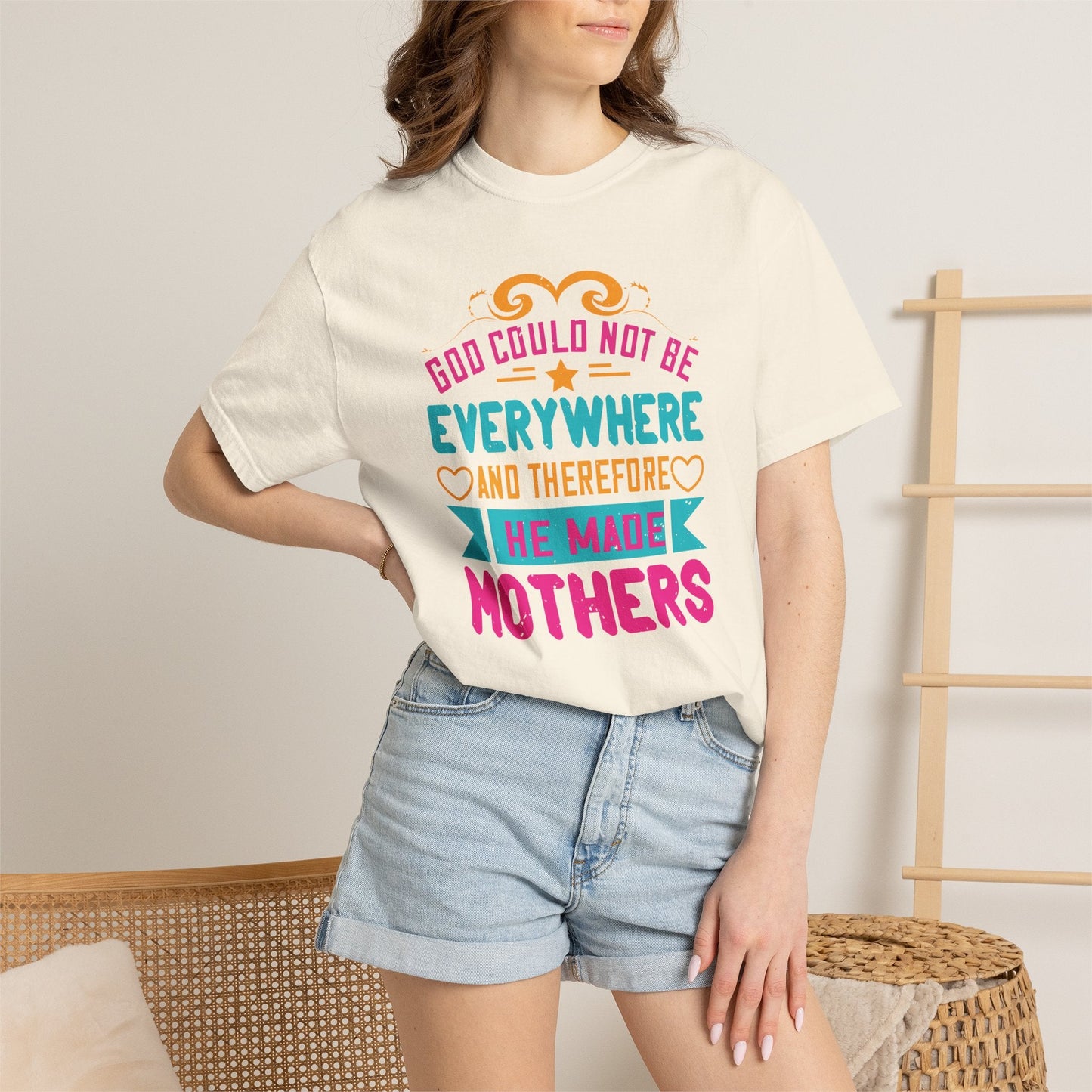 Mom T-shirt Mother Day Mama Tee Unisex Comfort Colors Garment-Dyed Cotton h70