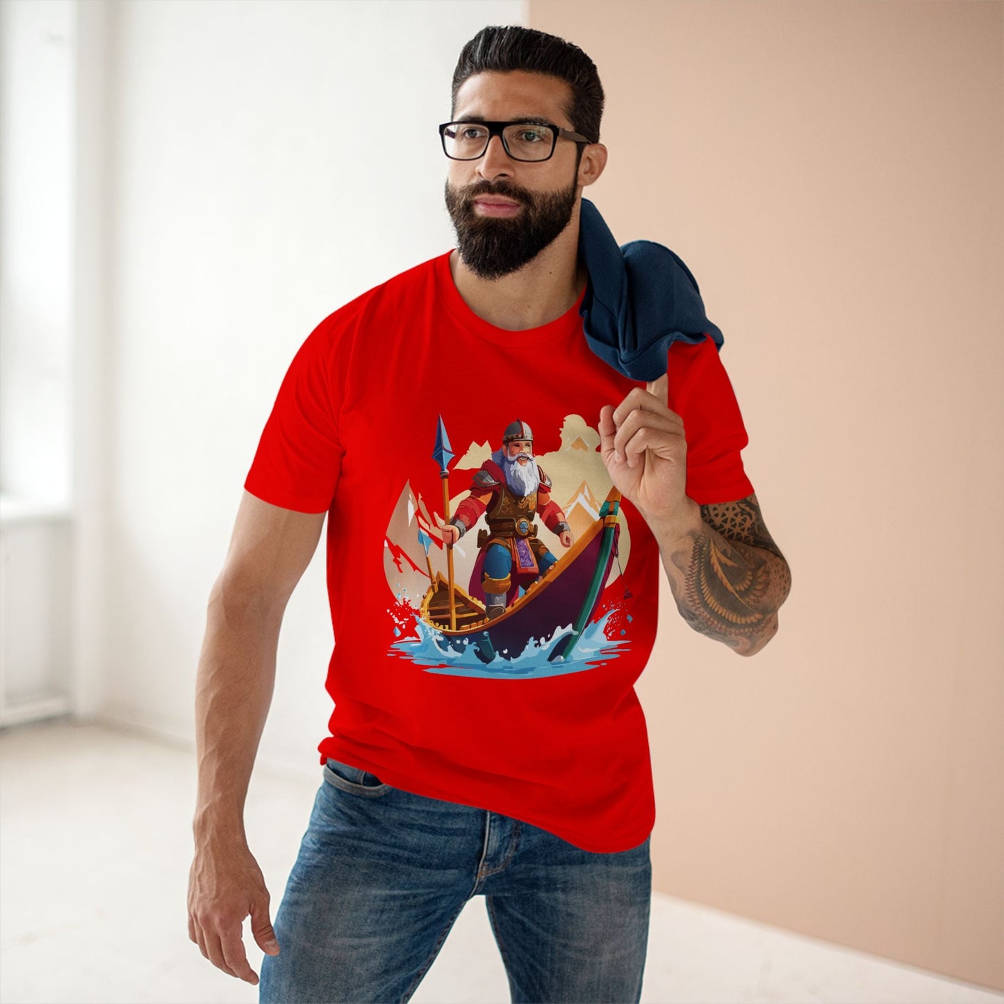 Viking Graphic Unisex 100 Cotton Staple Tee 6