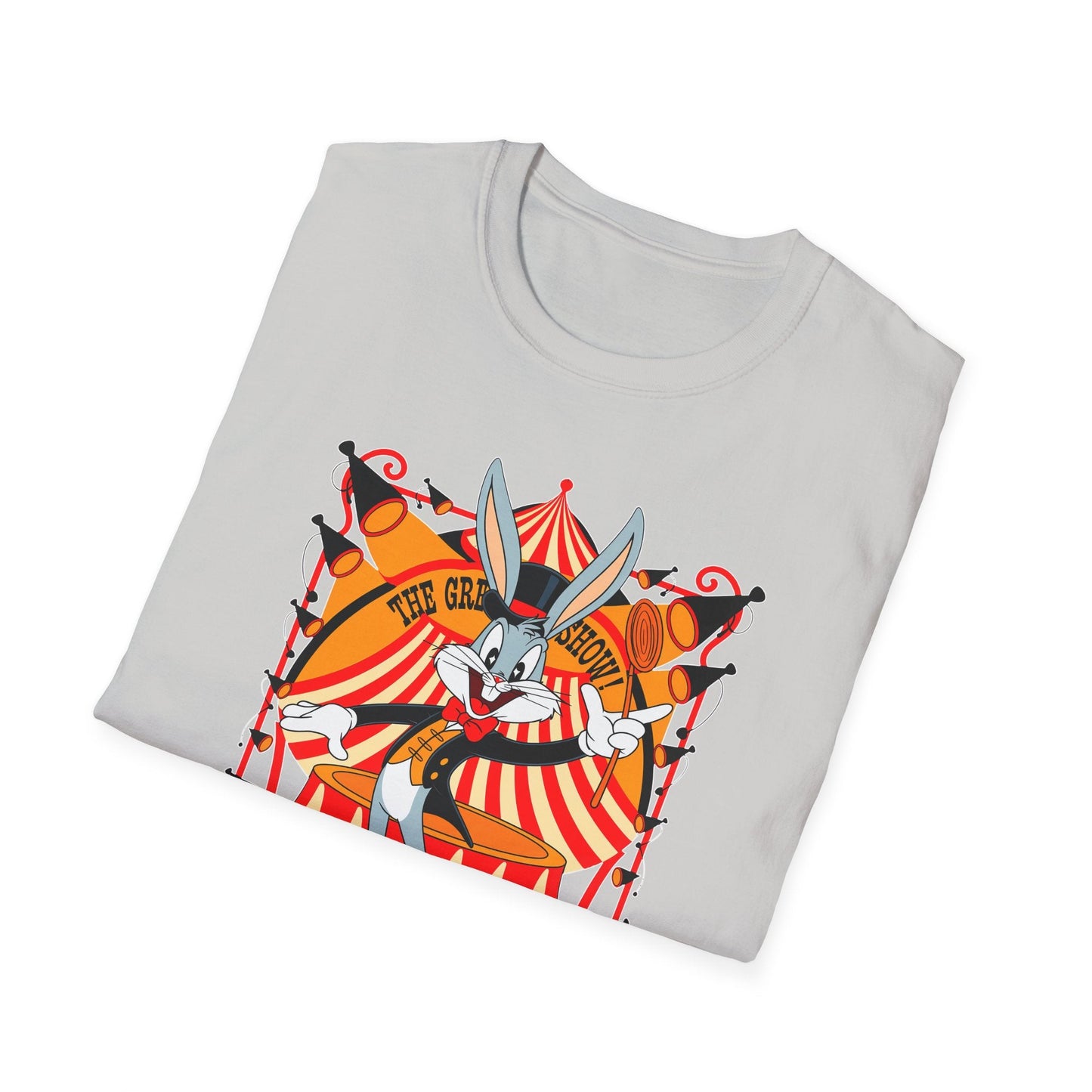 Bugs Bunny Unisex Shirt Gildan Softstyle Tee Cartoon Graphic Design 100 Percent Cotton