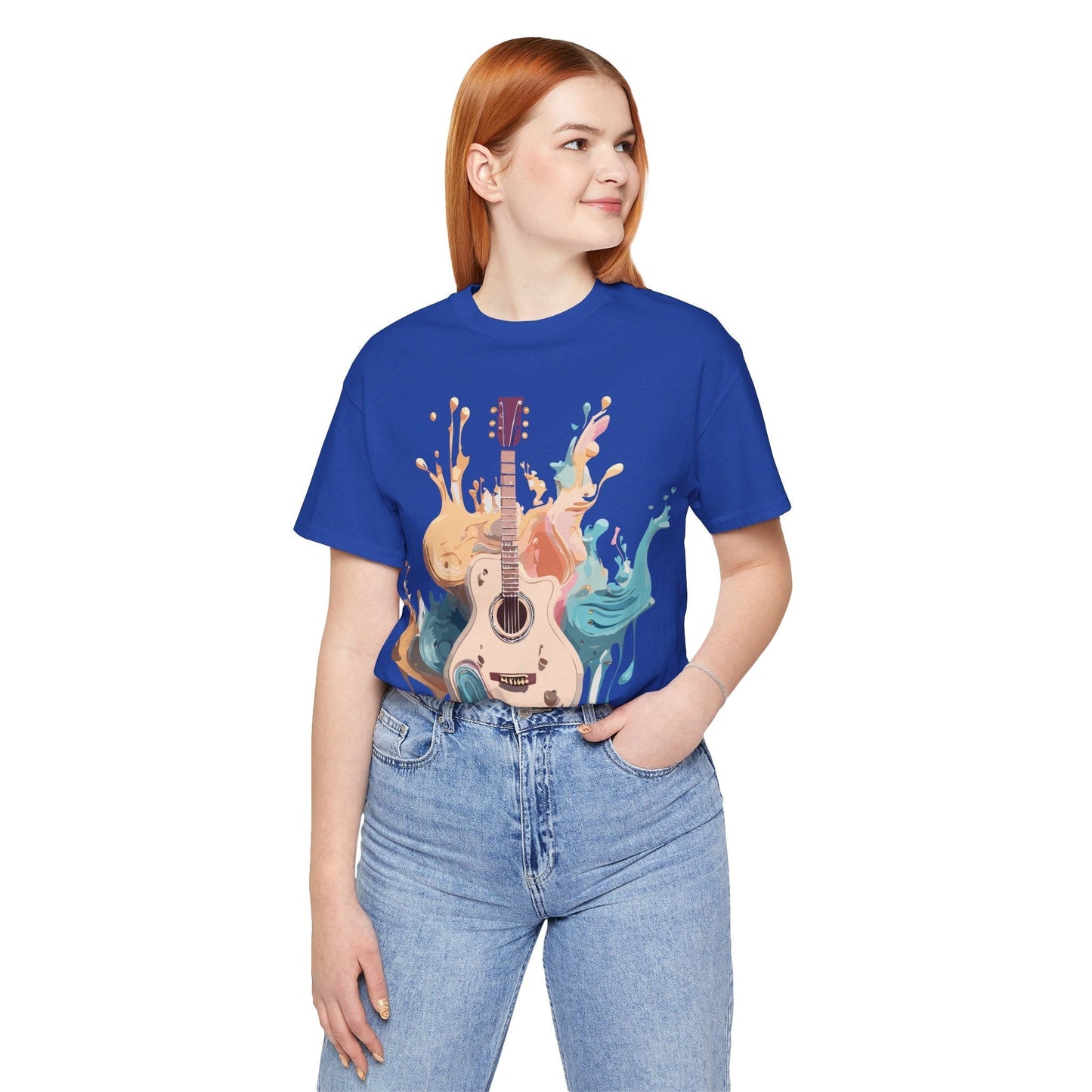 Music Graphic Unisex 100 Cotton Vintage Art with Musical Elements Tee 67