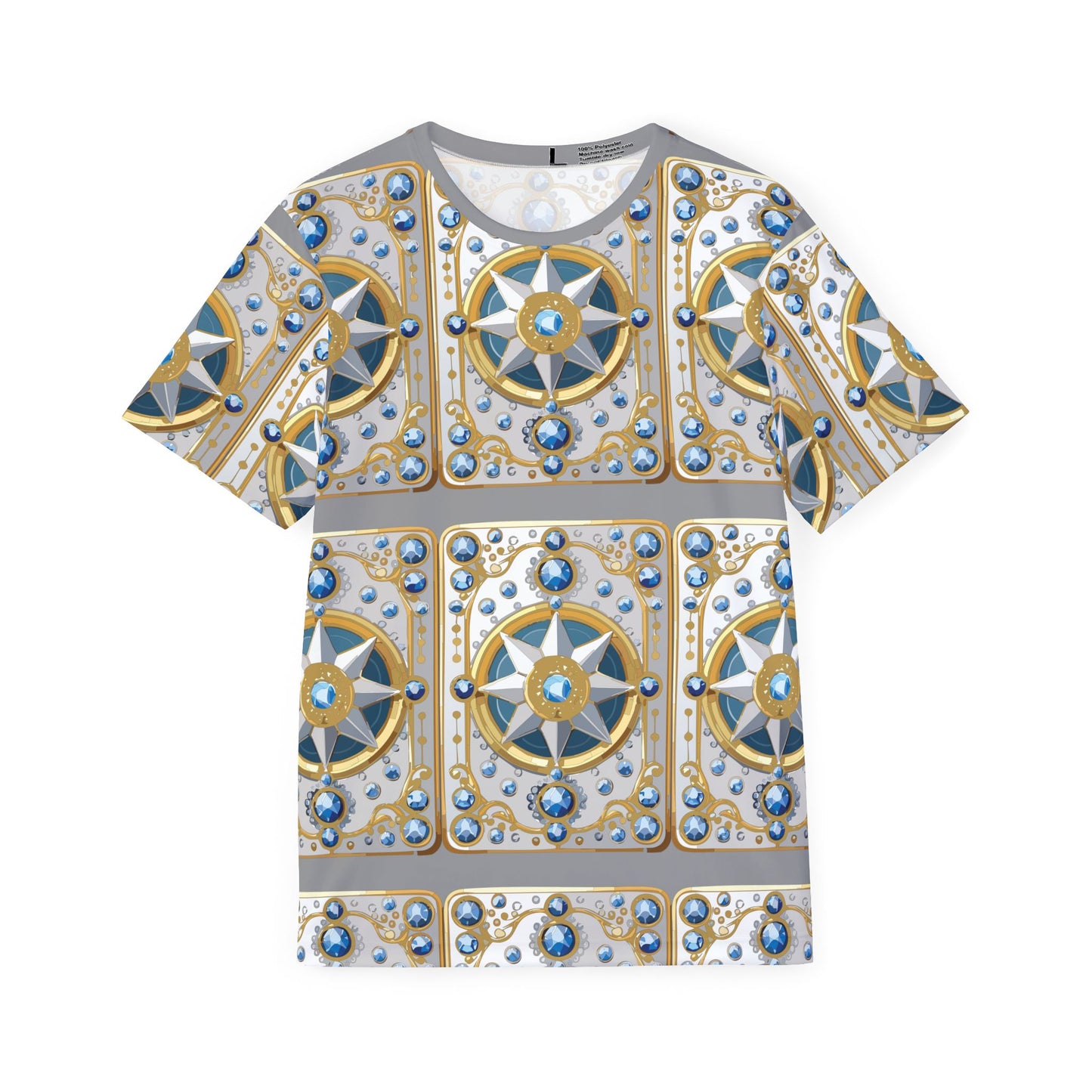 15-Card Deck Graphic T-Shirt, Art Design Poly Shirt, All Over Print Graphic Tee, Playing Cards T-Shirt, Playing Cards Tees