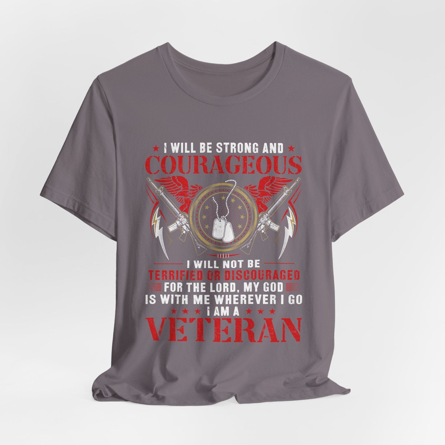 Army Veteran Patriotic Graphic Design Unisex Cotton T-Shirt v37