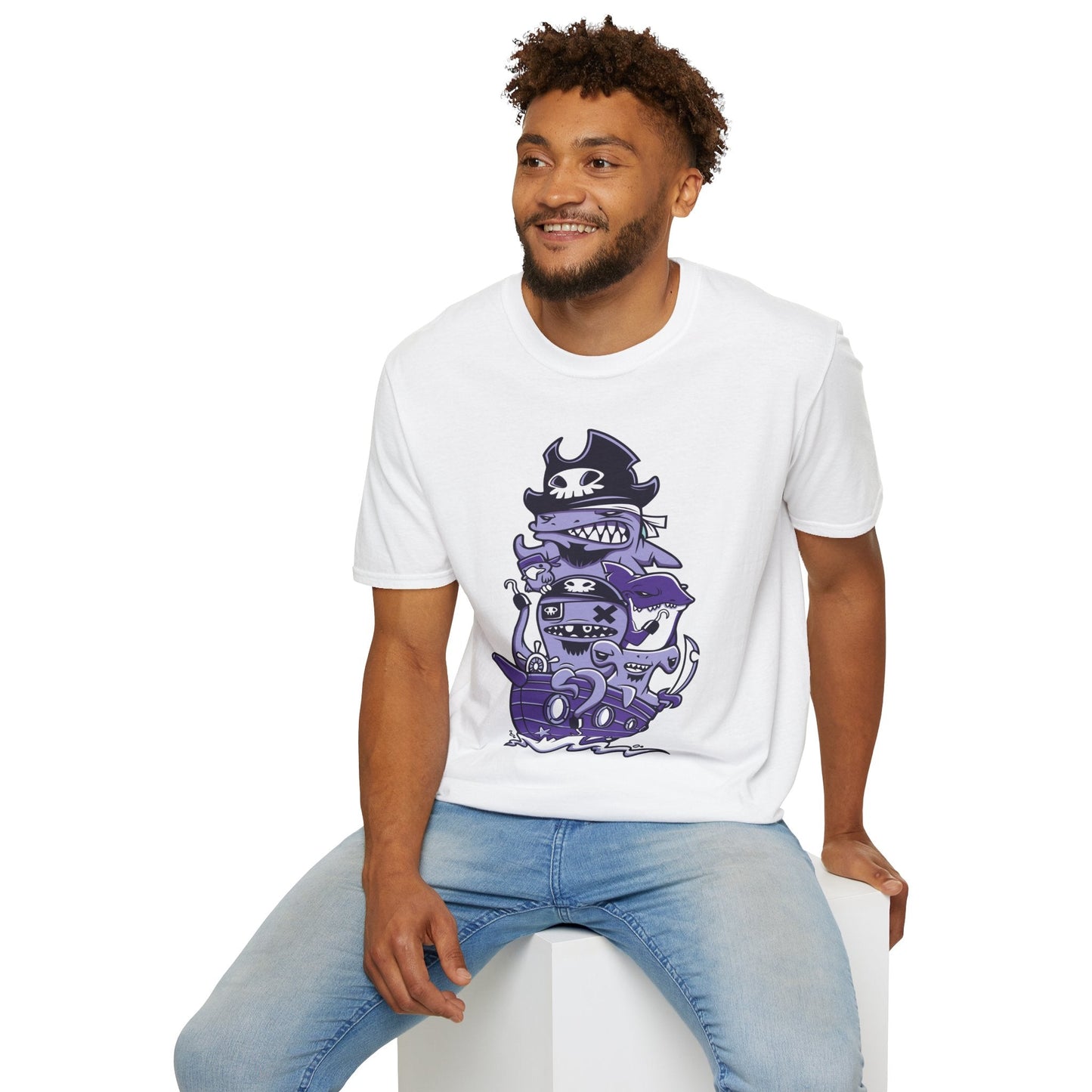 Cartoon T Shirt Animation Tee Unisex Softstyle 64000 100 Percent Ring Spun Cotton Funny Graphic Tee