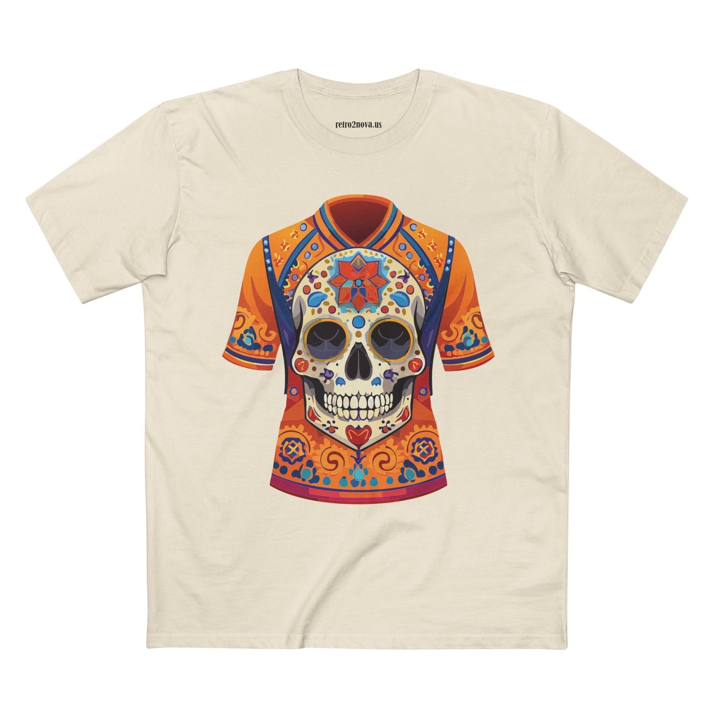 Skull Skeleton Shirt Unisex Premium Cotton Tee Art Collection Original Design Retro2Nova SS30