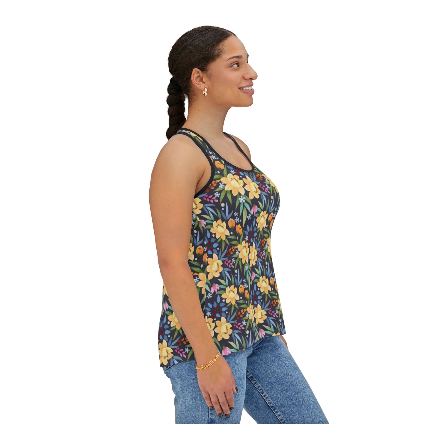 Camiseta de tirantes de verano con estampados florales