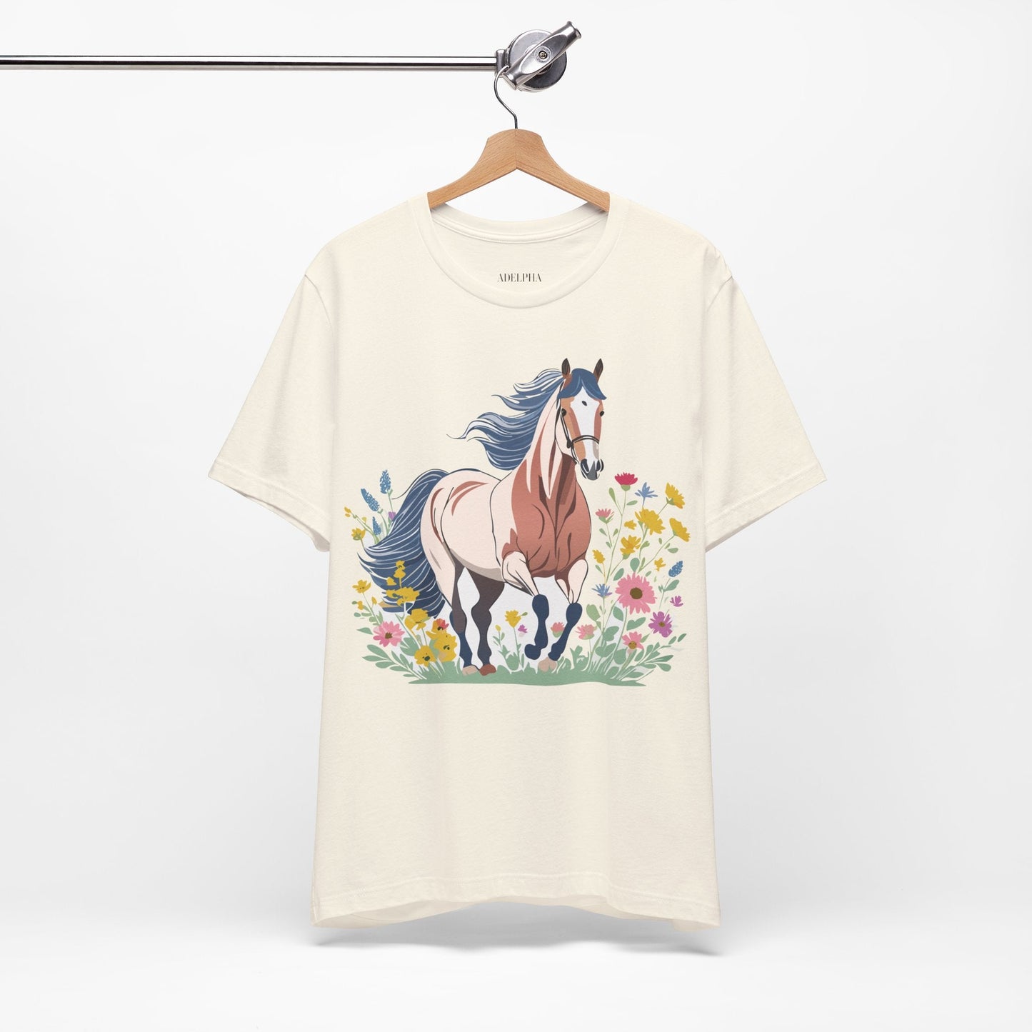 Horse Graphic Unisex 100 Cotton Vintage Animal Art T-Shirt 11