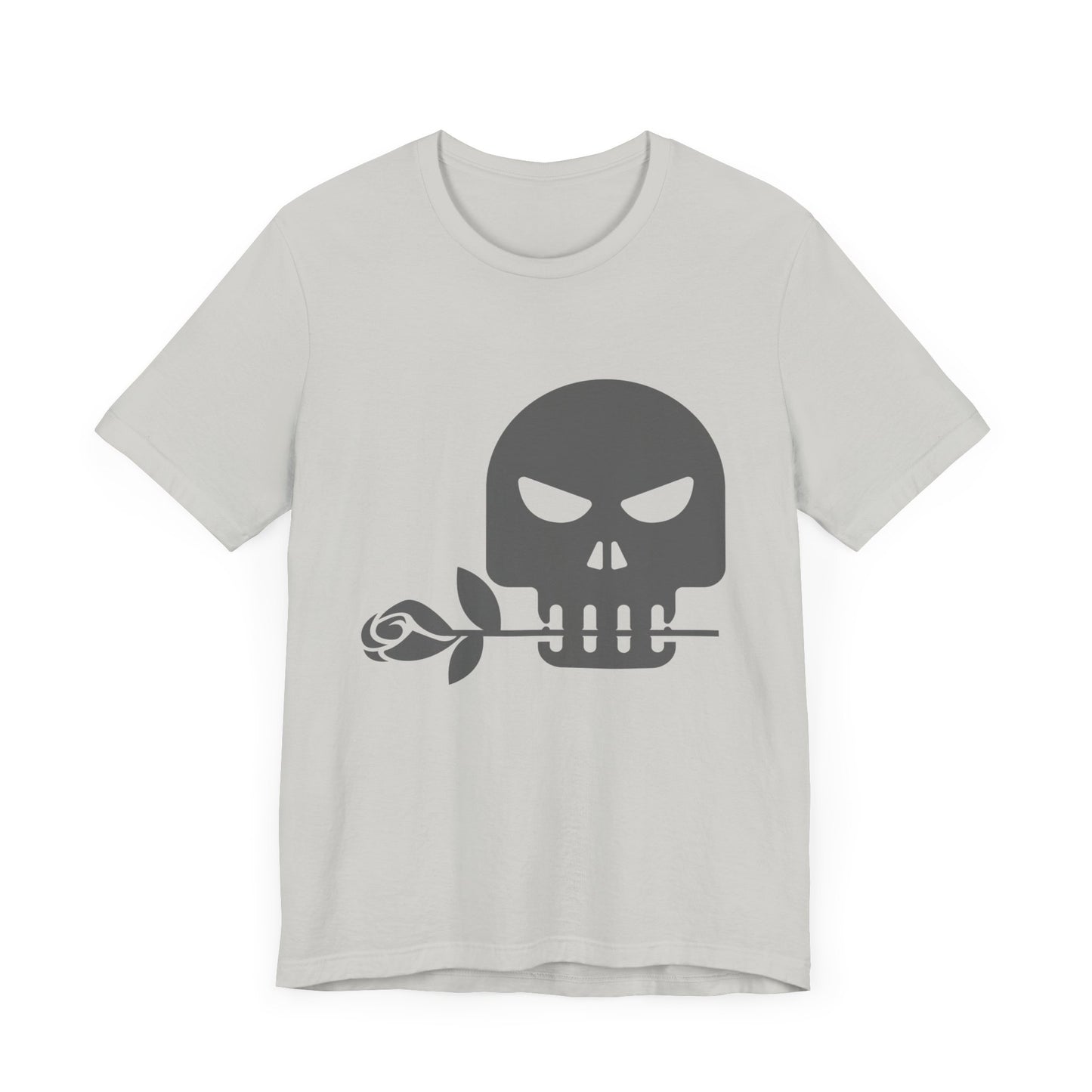 Unisex Cotton Tee Shirt with Skull