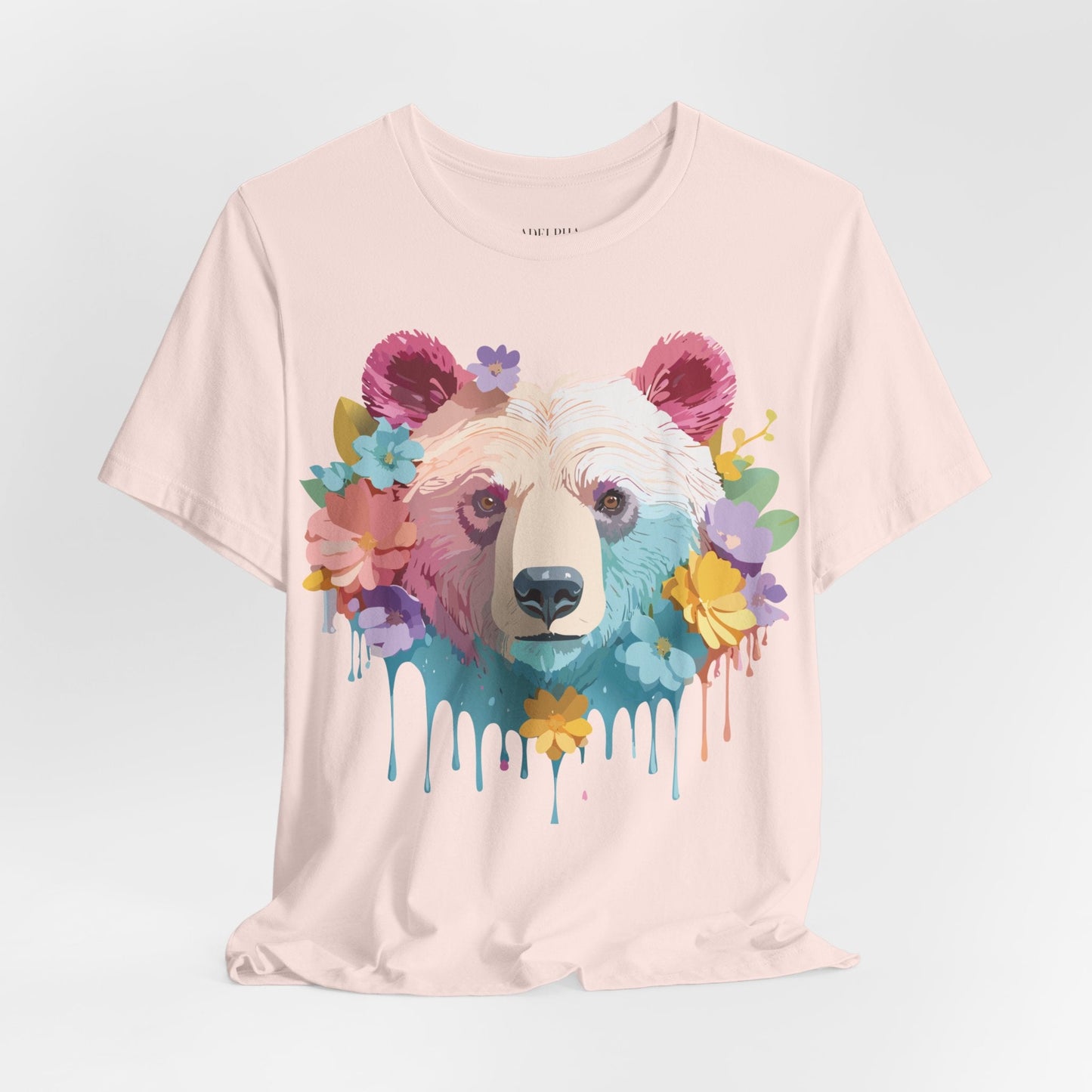 Bear Graphic Tee By Adelpha Unisex Short Sleeve Shirt Vintage Inspired Artwork