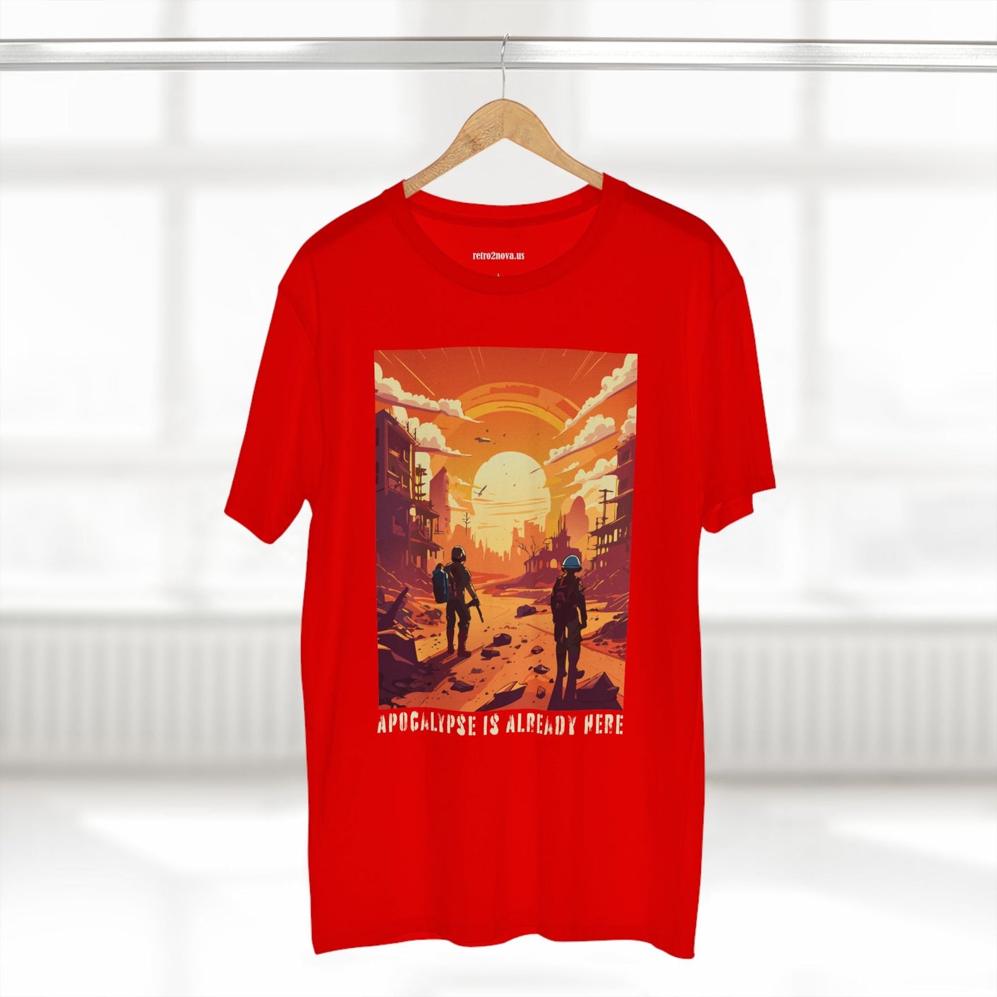 Cataclysm Doomsday Shirt Unisex Premium Cotton Tee With Original Art Design By Retro2Nova