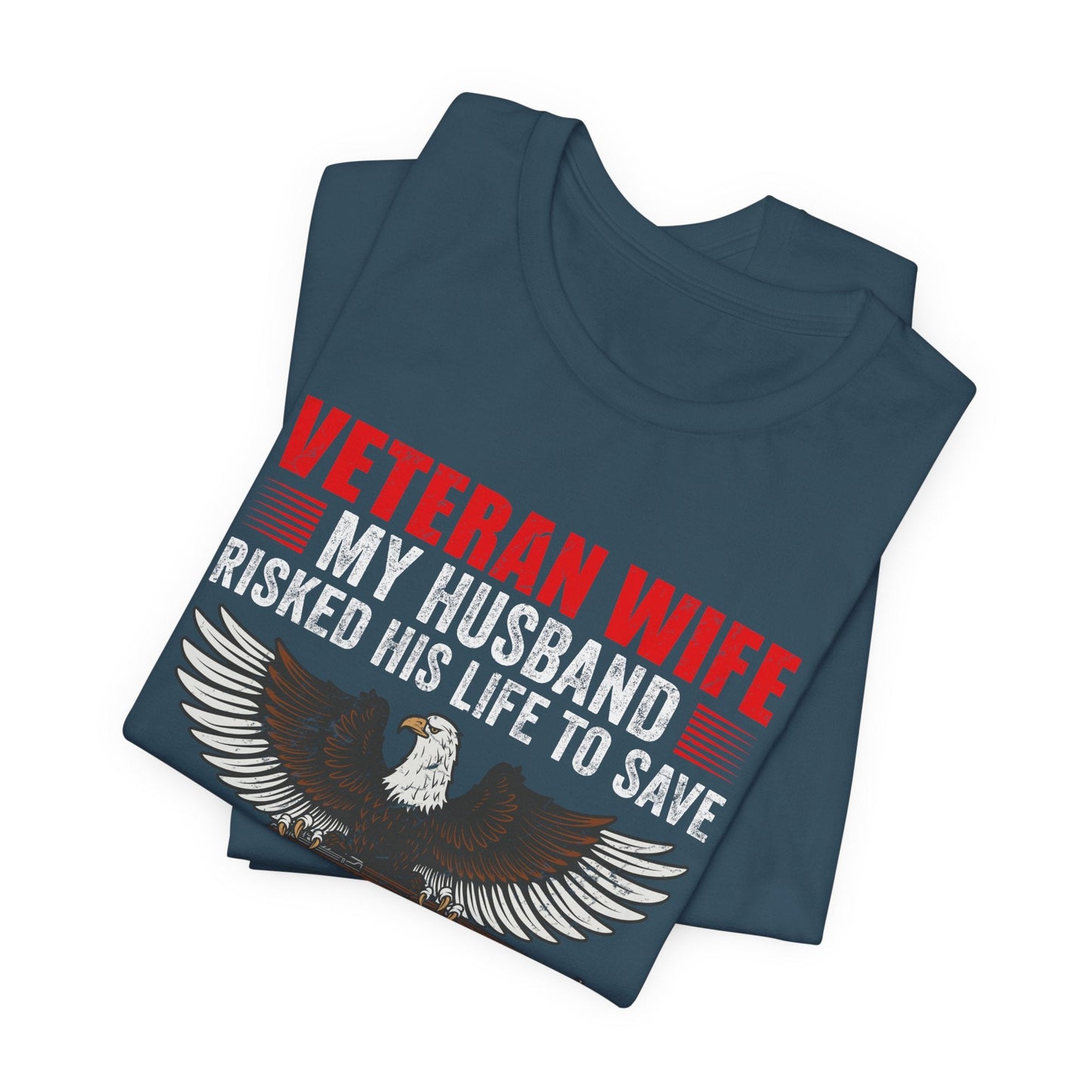 Army Veteran Patriotic Graphic Design Unisex Cotton T-Shirt v40