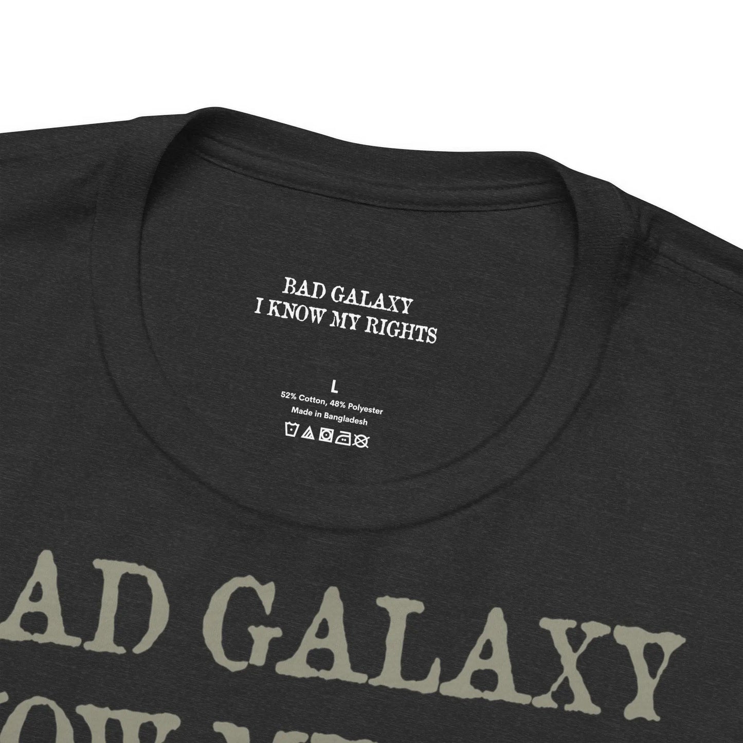 Bad Galaxy Skull T Shirt Made In USA 100 Percent Cotton Eco Friendly Inks Durable Stitching
