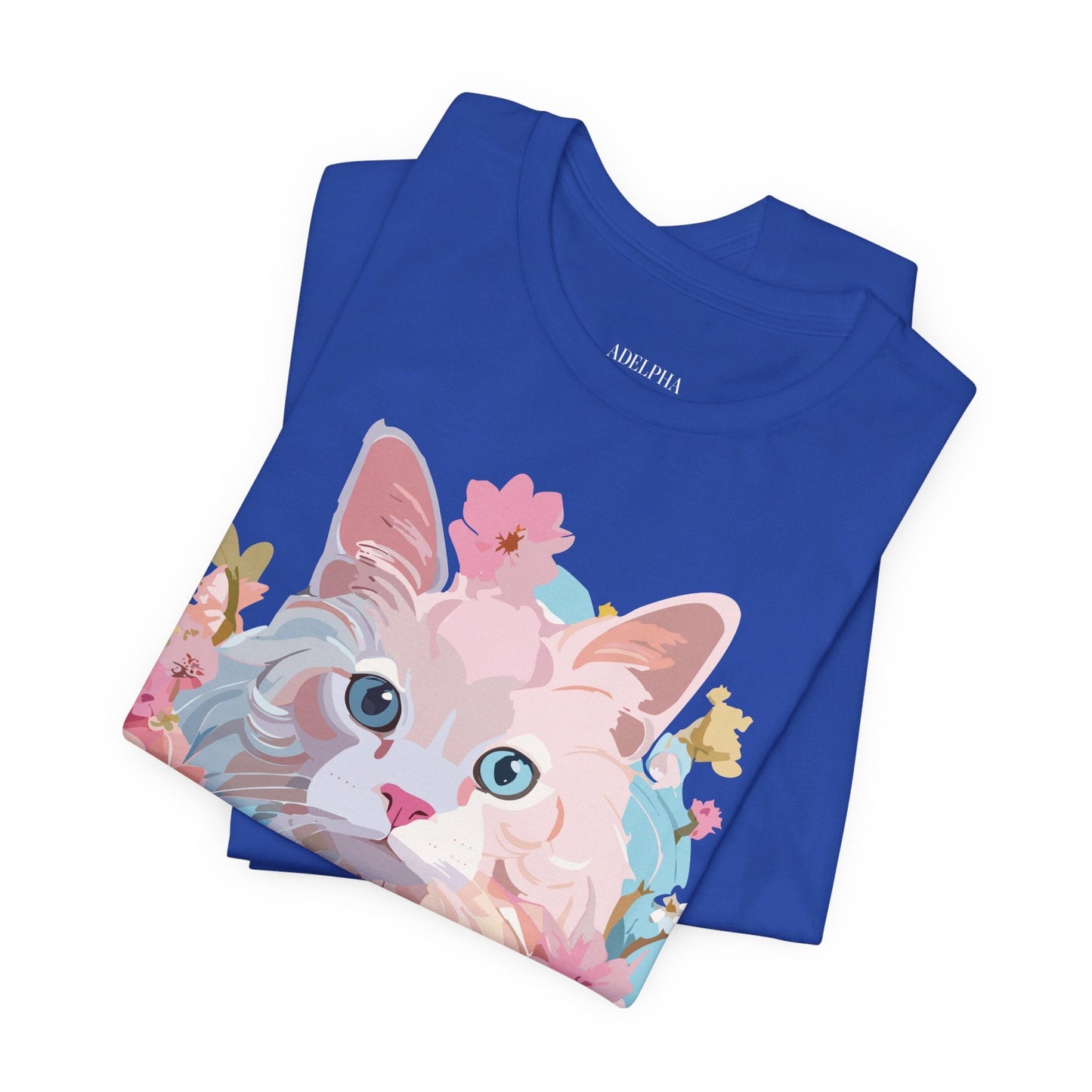 Cat Graphic Tee Unisex Shirt With Cat Art By Adelpha Vintage Inspired
