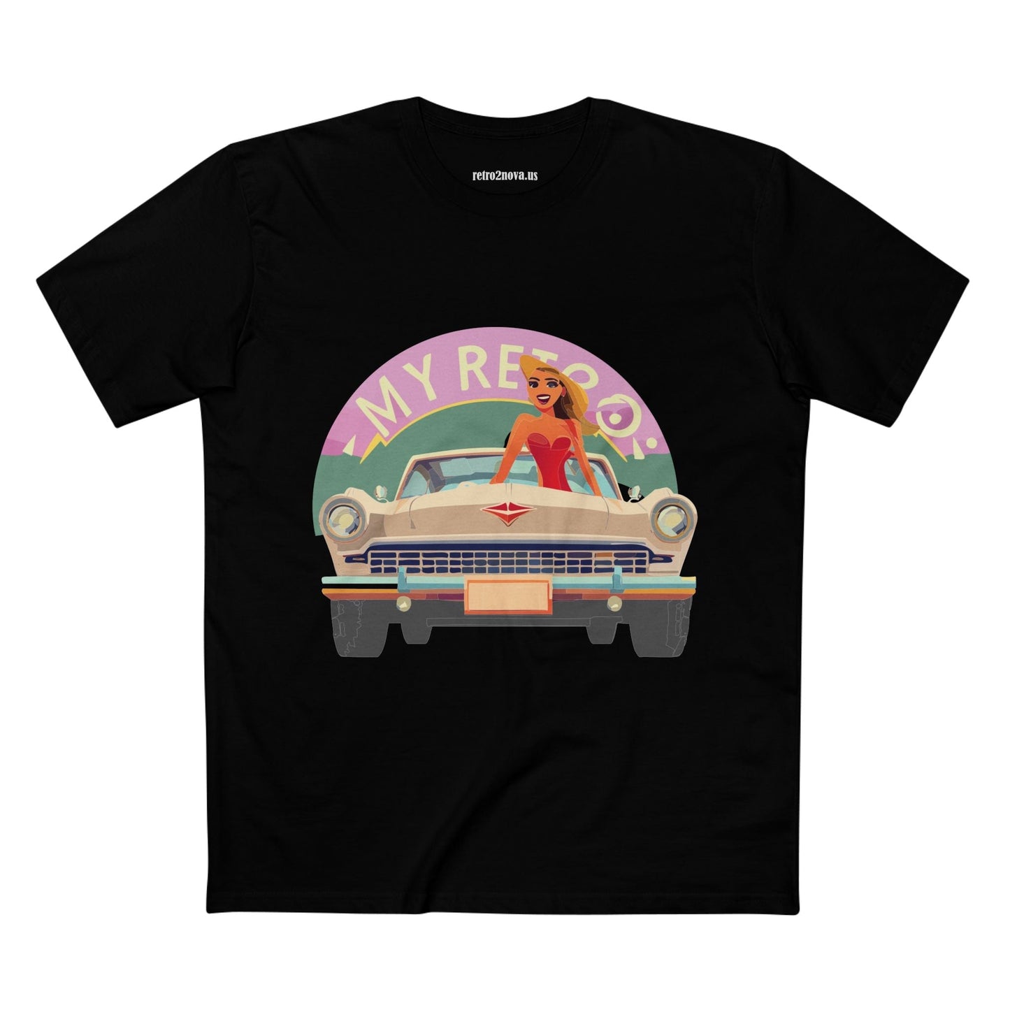 RC27 Retro Car Shirt Unisex Premium Cotton Tee With Original Art Design Retro2Nova Art Collection