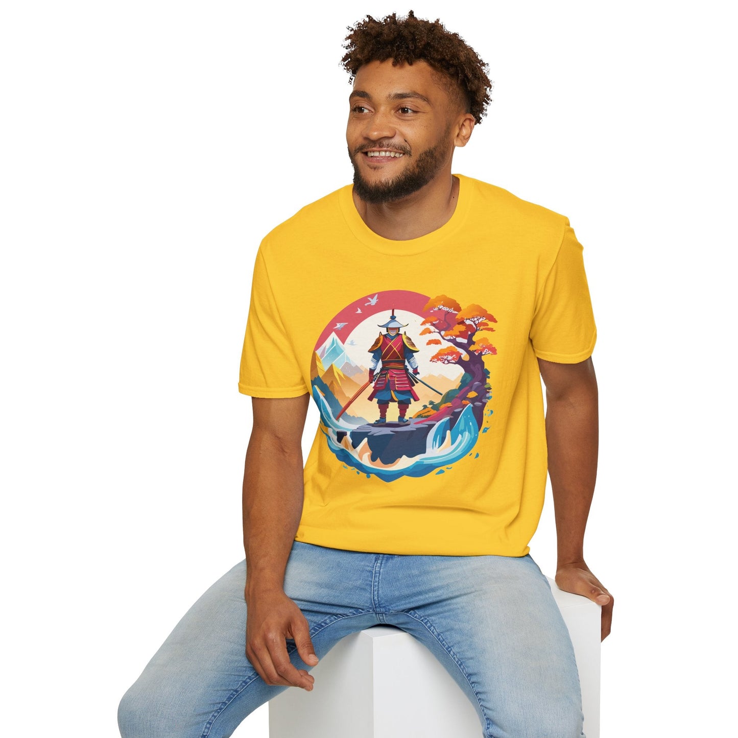 Samurai Shirt Gildan Softstyle 64000 Ring Spun Cotton Unisex Tee For Everyday Comfort