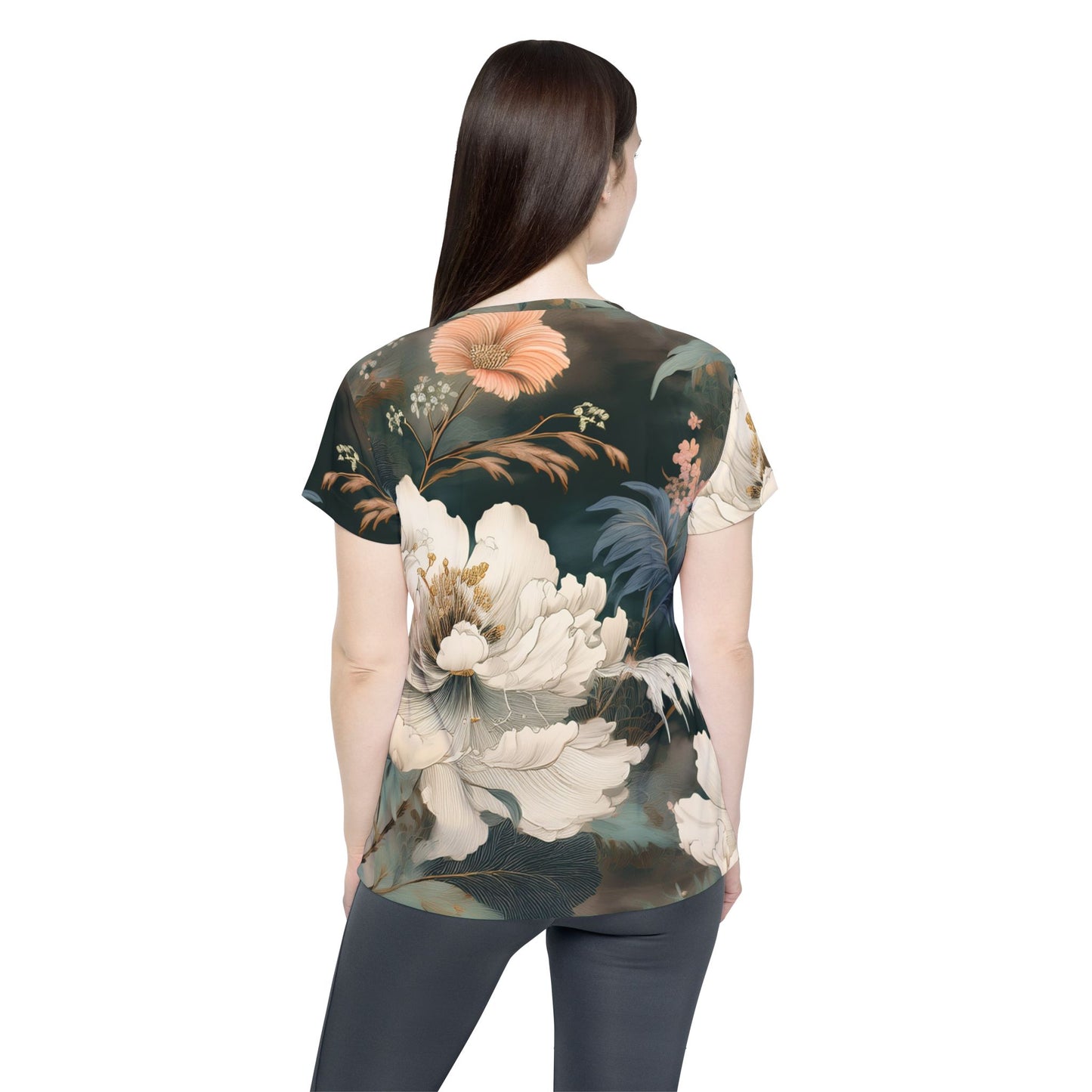 Women Poly Shirt with Floral Print F307