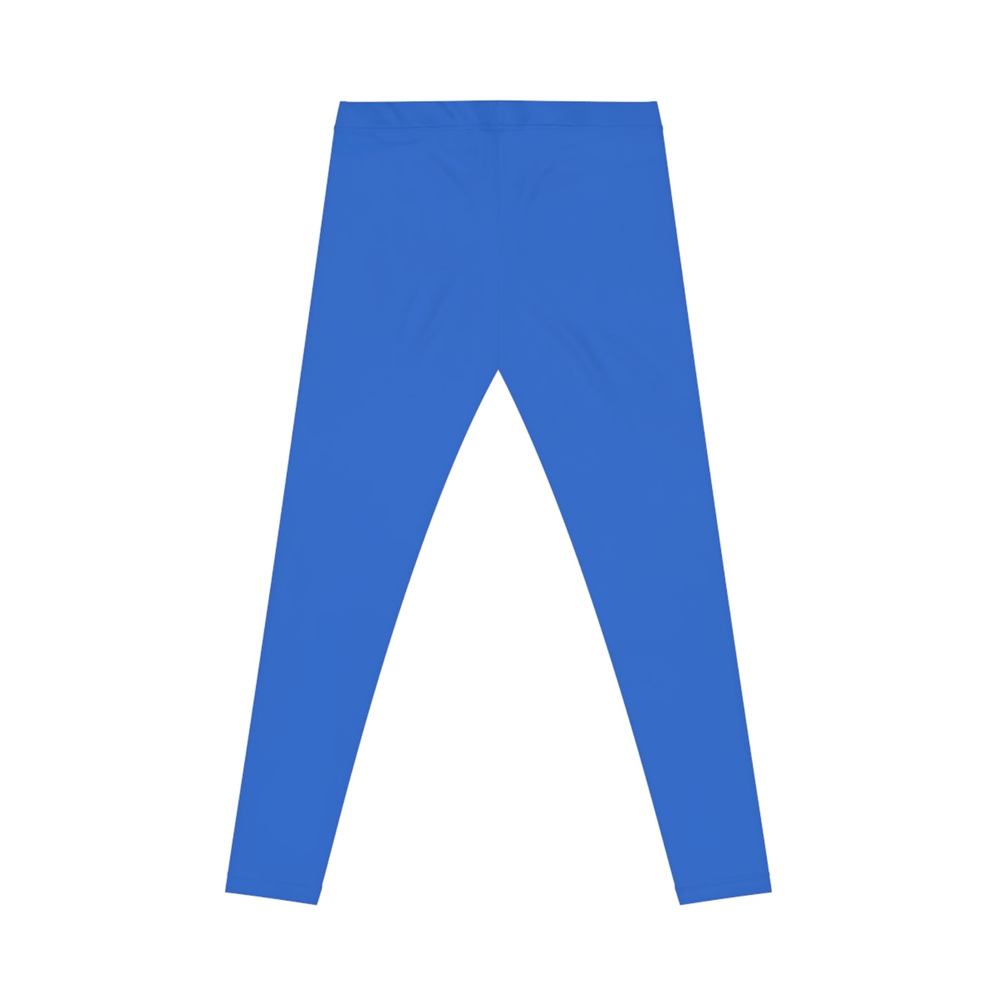 Sapphire Sky Blue Color Women's Poly-Span Casual Leggings XS-2XL