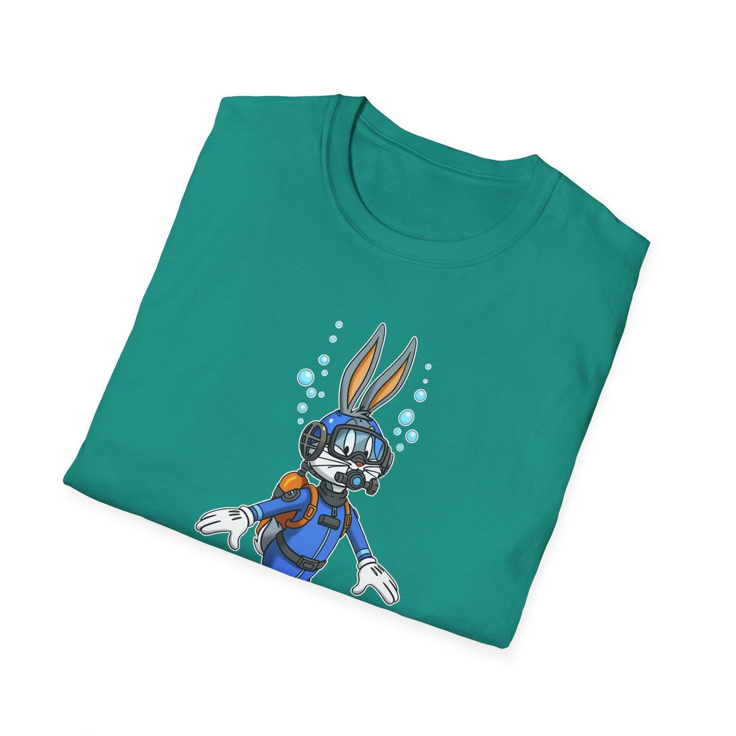 Cartoon Bunny Graphic Unisex Cotton Animal Animation Artwork Design Tee 16