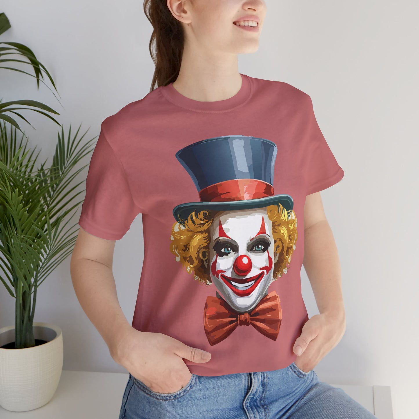 Clown Shirt, Funny Shirt, T-Shirt with Clown, Funny Art Design Tee, Circus Tees, Circus T-Shirt, Unisex Humor Wear 11