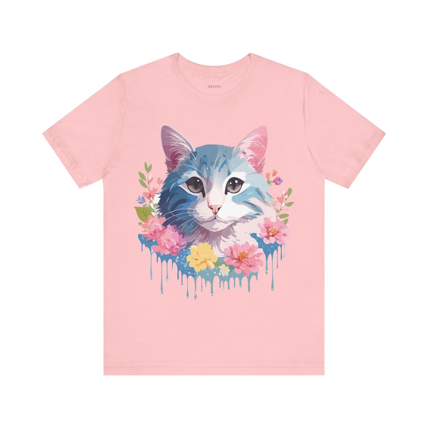 Cat Graphic Tee Unisex Vintage Inspired Shirt By Adelpha Short Sleeve