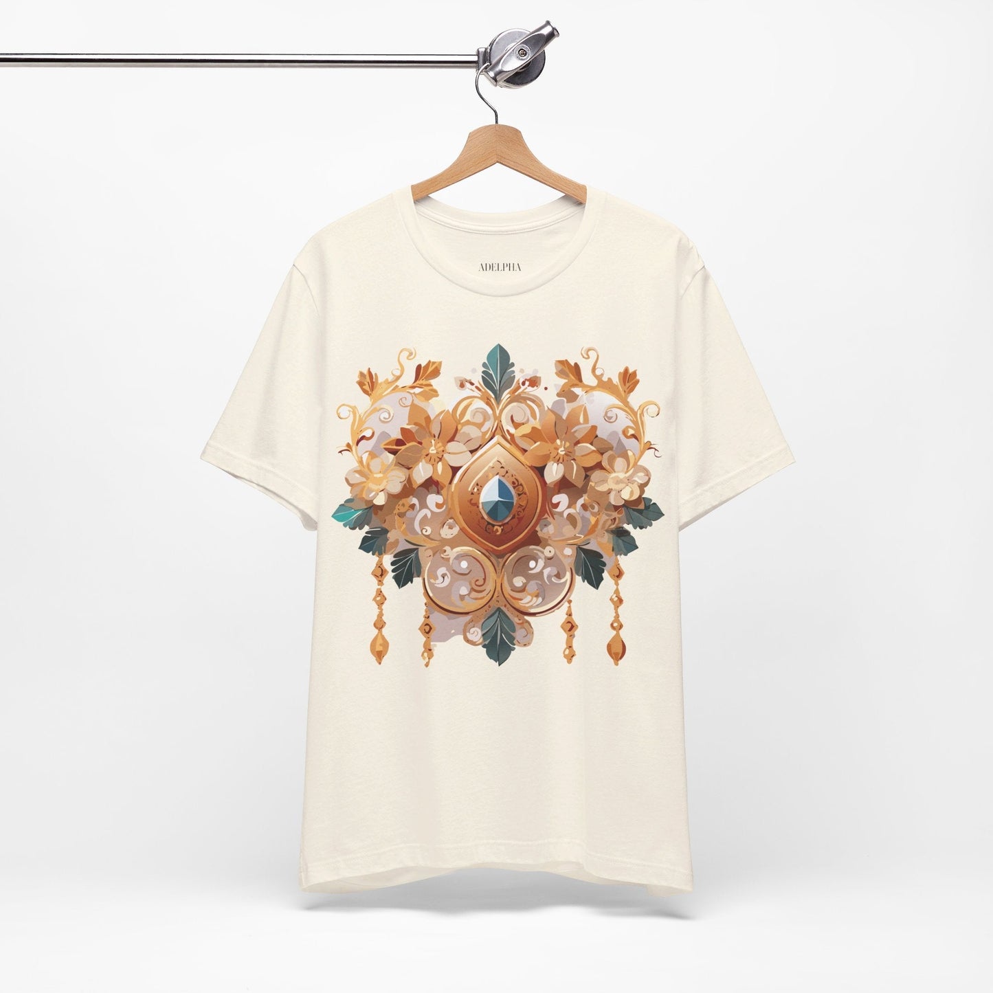Jewelry Graphic Unisex 100 Cotton Vintage Treasure Art T-Shirt 34
