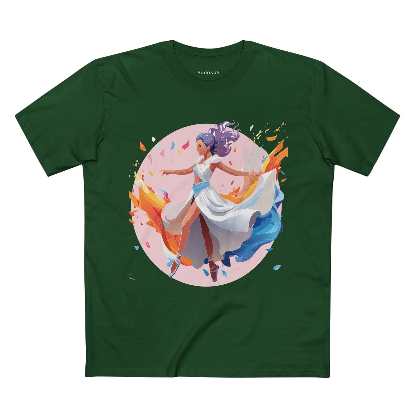 Dancer Graphic Unisex 100 Cotton Staple Tee 9