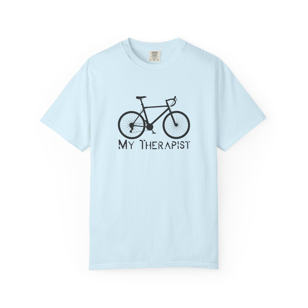 Bicycle My Therapist Bike Cycling Unisex Comfort Colors Garment-Dyed Heavyweight 100 Cotton Art Design T-Shirt w59