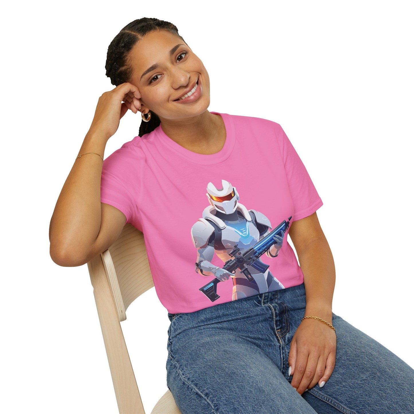Robocop T Shirt Unisex Gildan Softstyle 64000 100 Percent Ring Spun Cotton Tee With Artwork