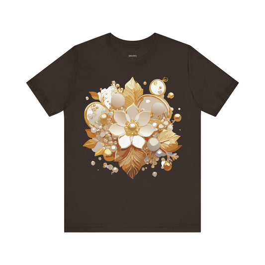 Jewelry Graphic Unisex Cotton Bella+Canvas Tee with Art Design n134