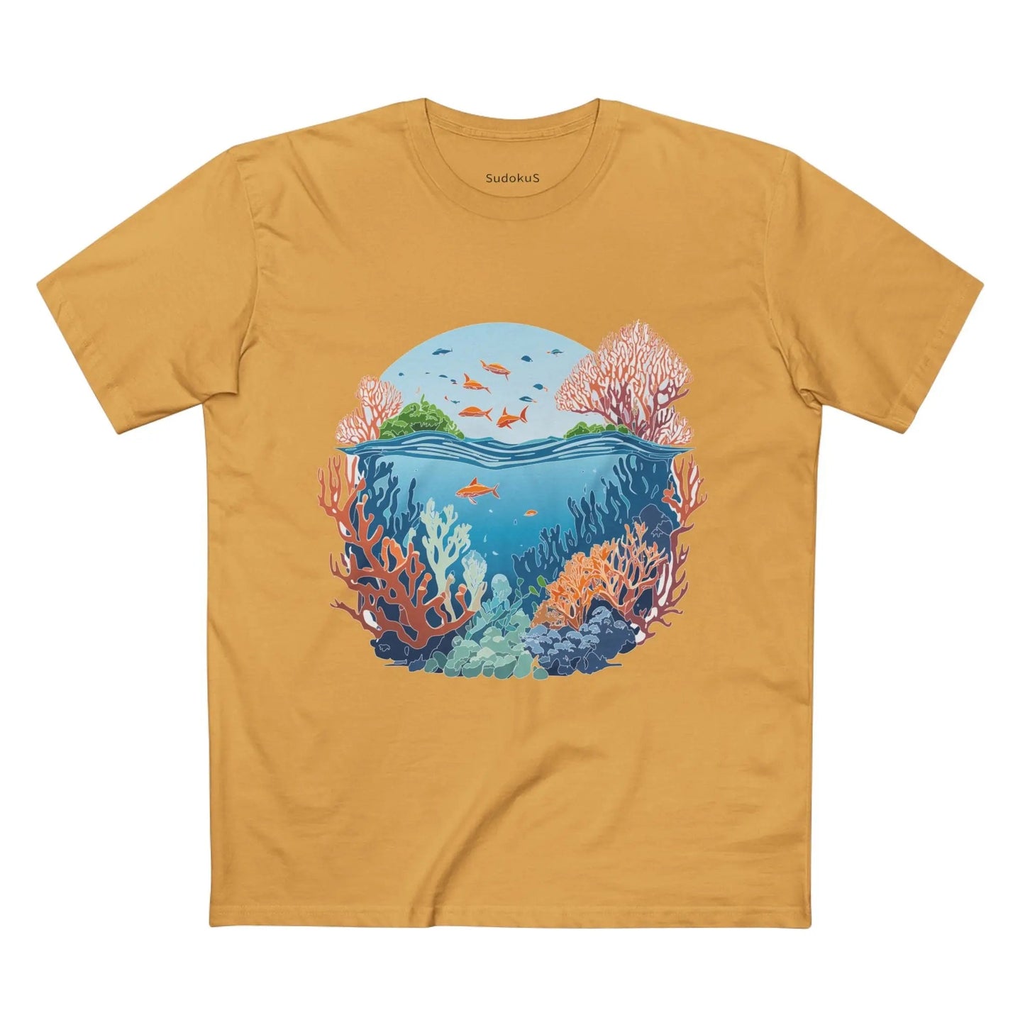 Ocean Coast Graphic Unisex 100 Cotton Staple Tee 2