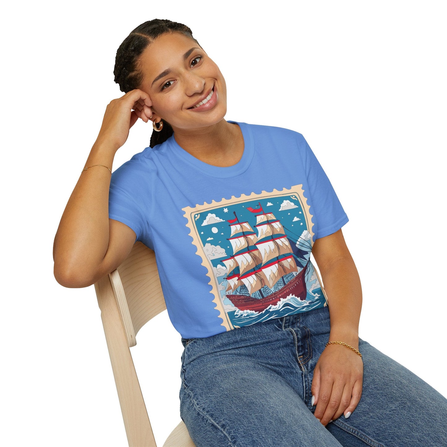 Unisex Softstyle Gildan 64000 Short Sleeve T Shirt Vessel Ship Frigate Tee For Everyday Comfort