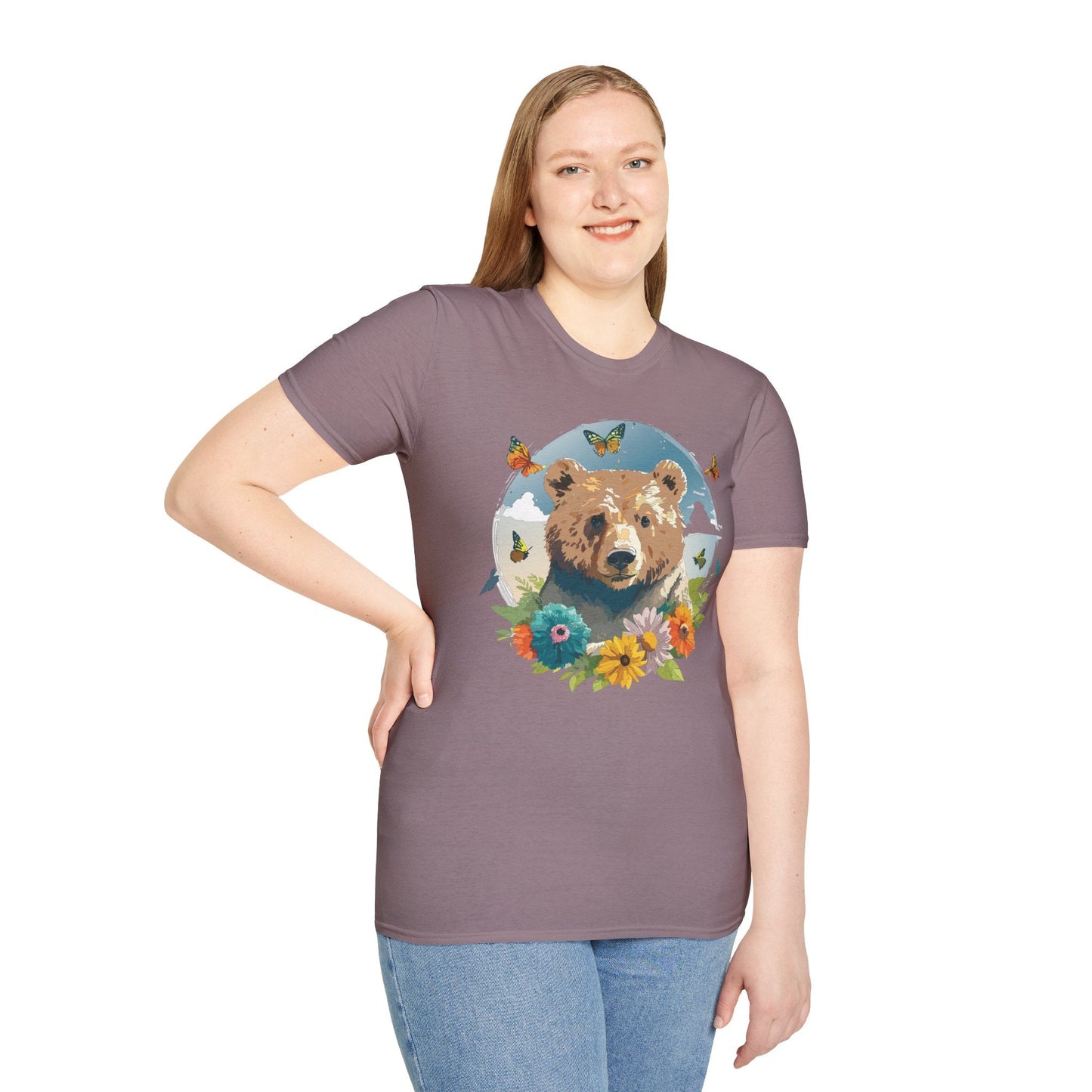 Bear T Shirt Unisex Teddy Bear Tee Softstyle 64000 Ring Spun Cotton Tee Lightweight Breathable