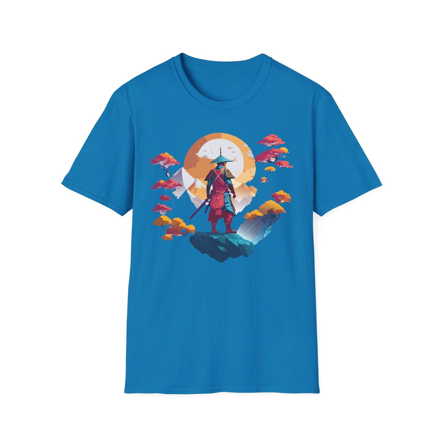 Gildan Softstyle 64000 Samurai T Shirt Unisex Cotton Tee With Samurai Design Relaxed Fit